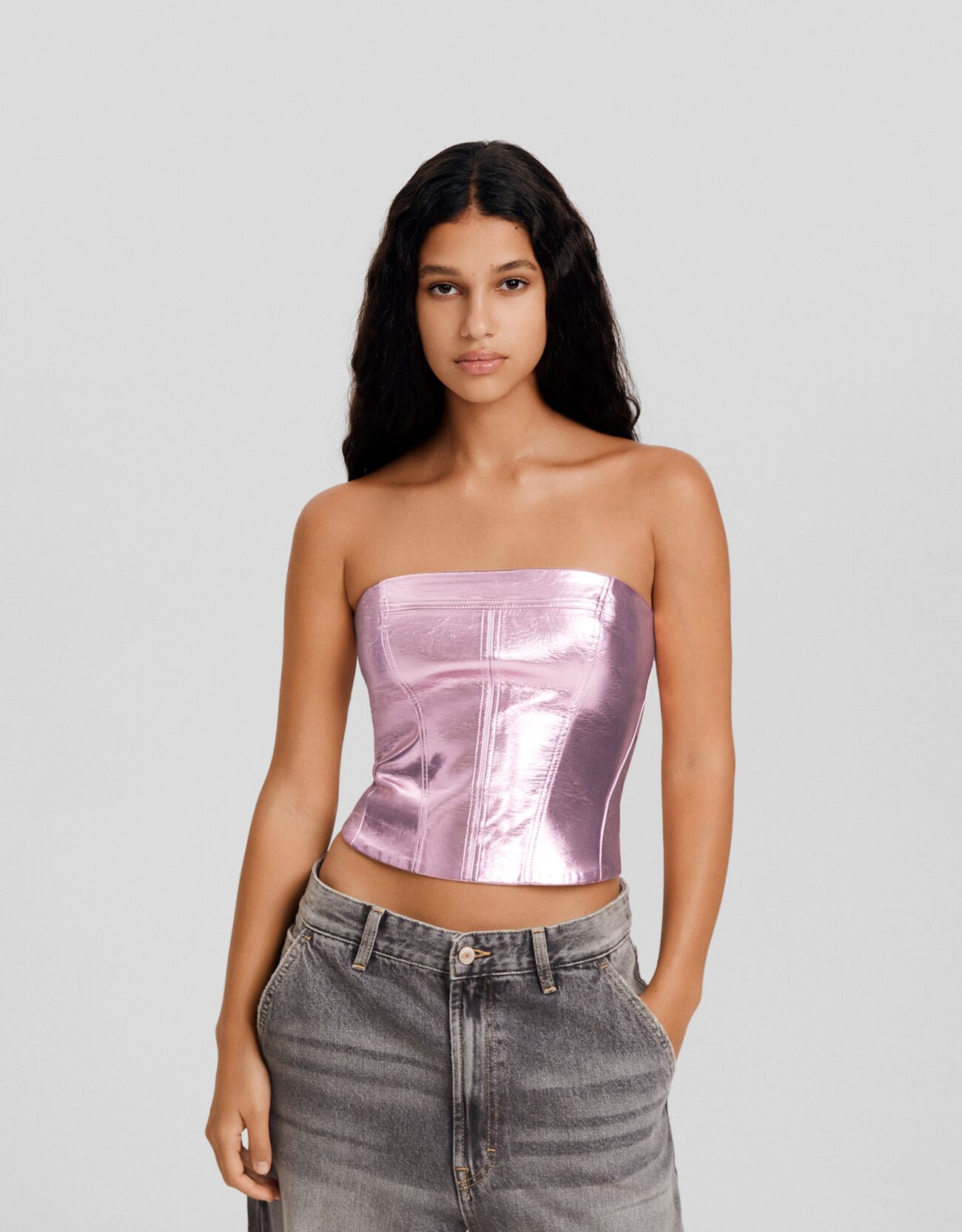Bershka vinyl dress shop
