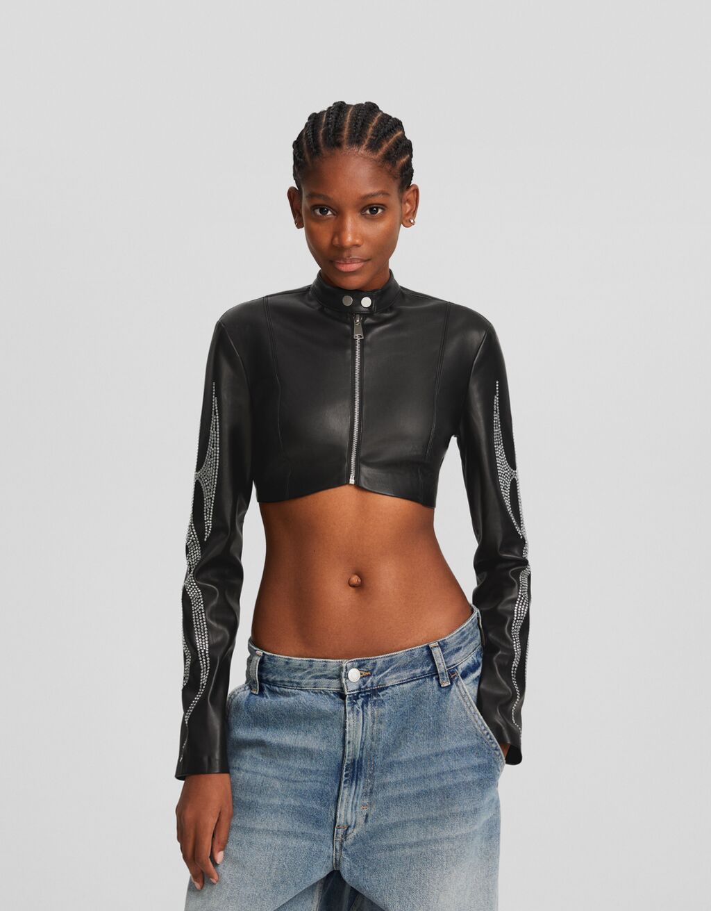 Bershka cropped shop jacket