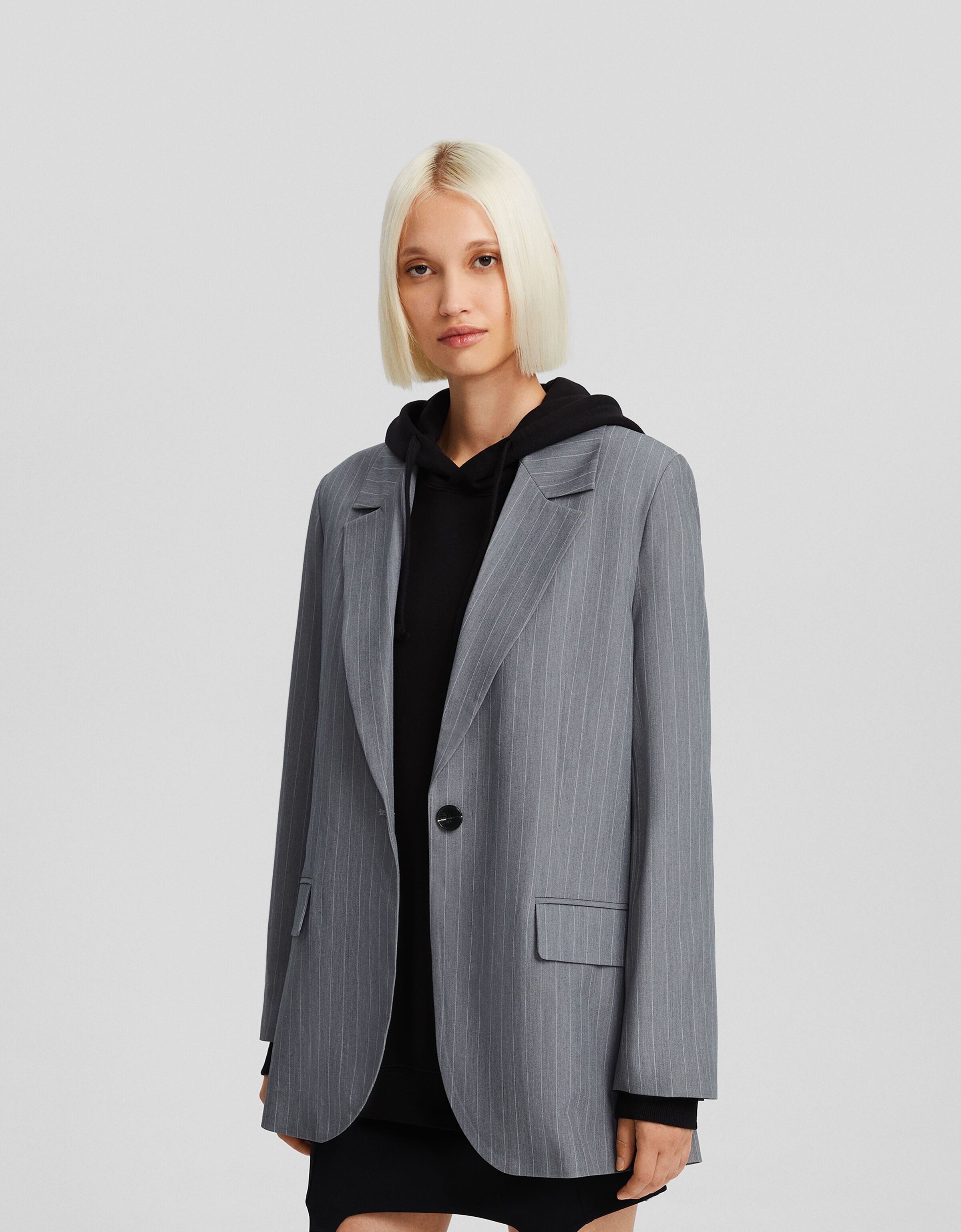 Bershka black clearance blazer