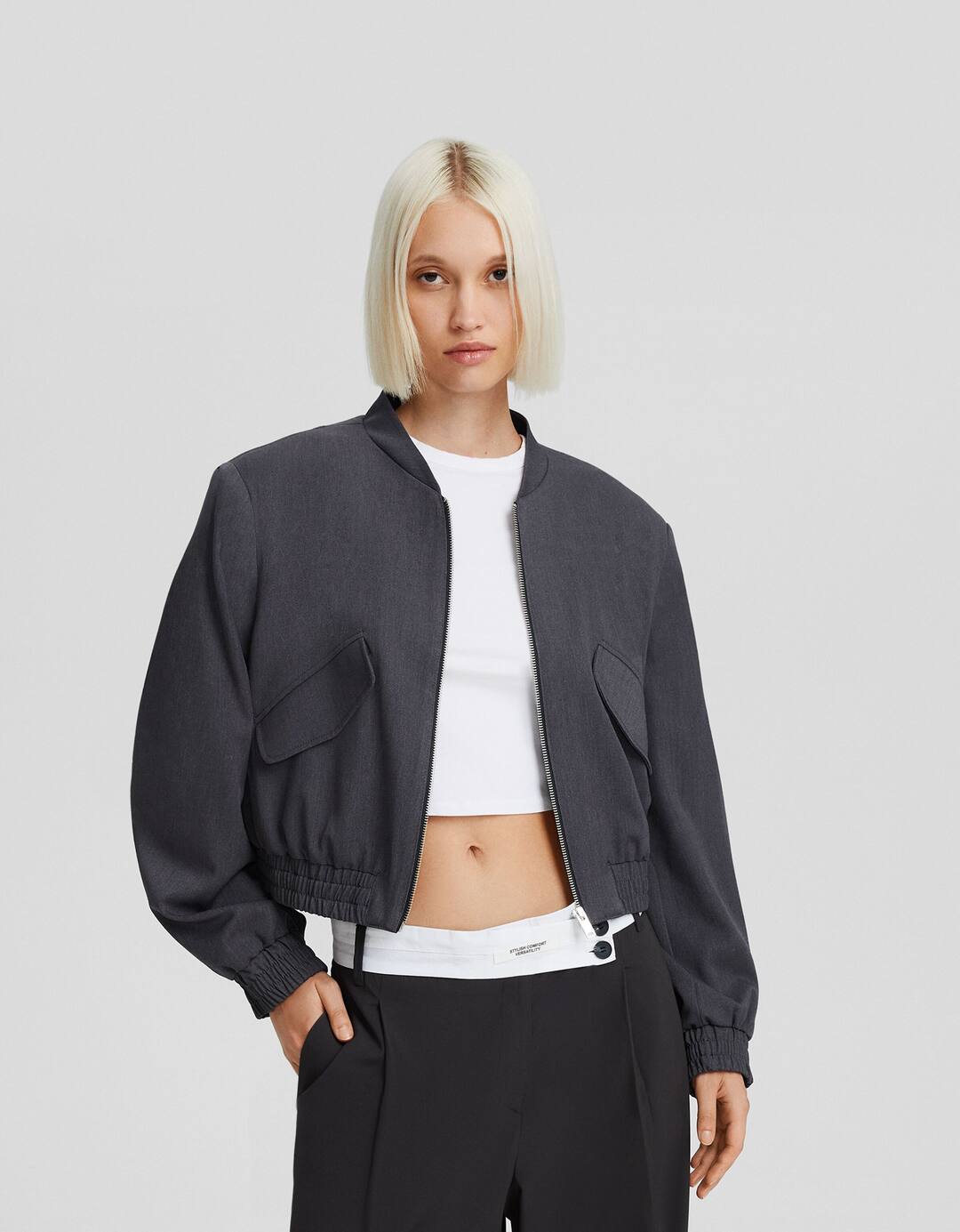 Blusão bomber tailored fit