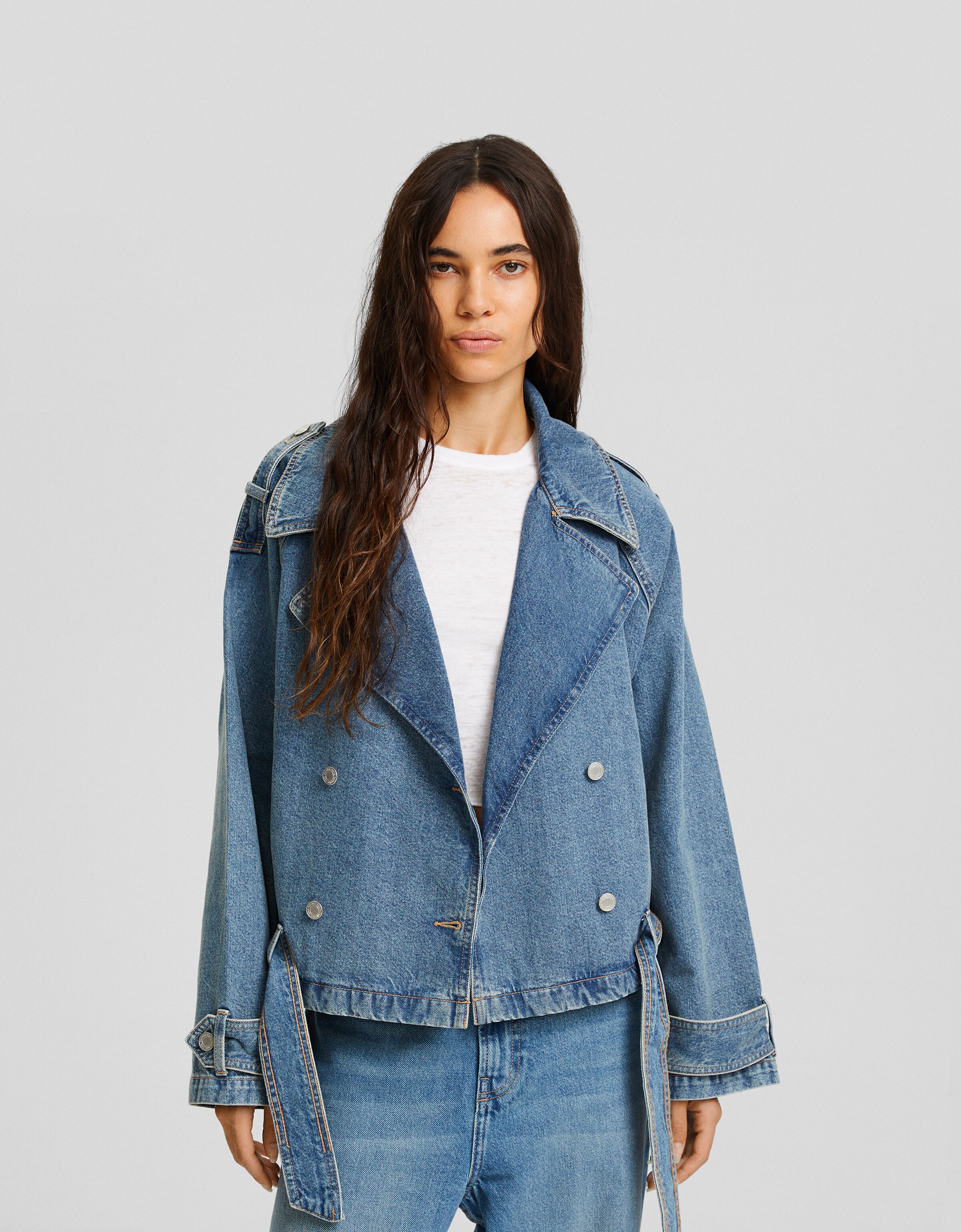 Trench femme bershka hot sale