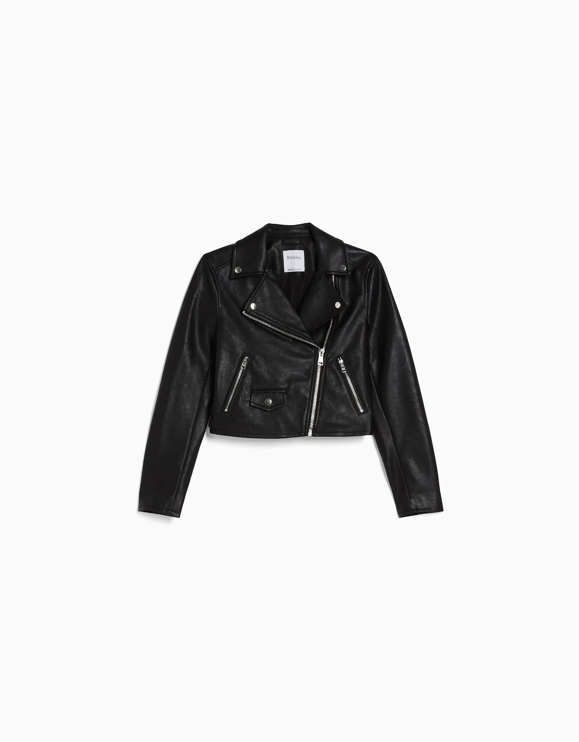 Aplaudir sobre Asumir Faux leather biker jacket - Jackets - BSK Teen | Bershka
