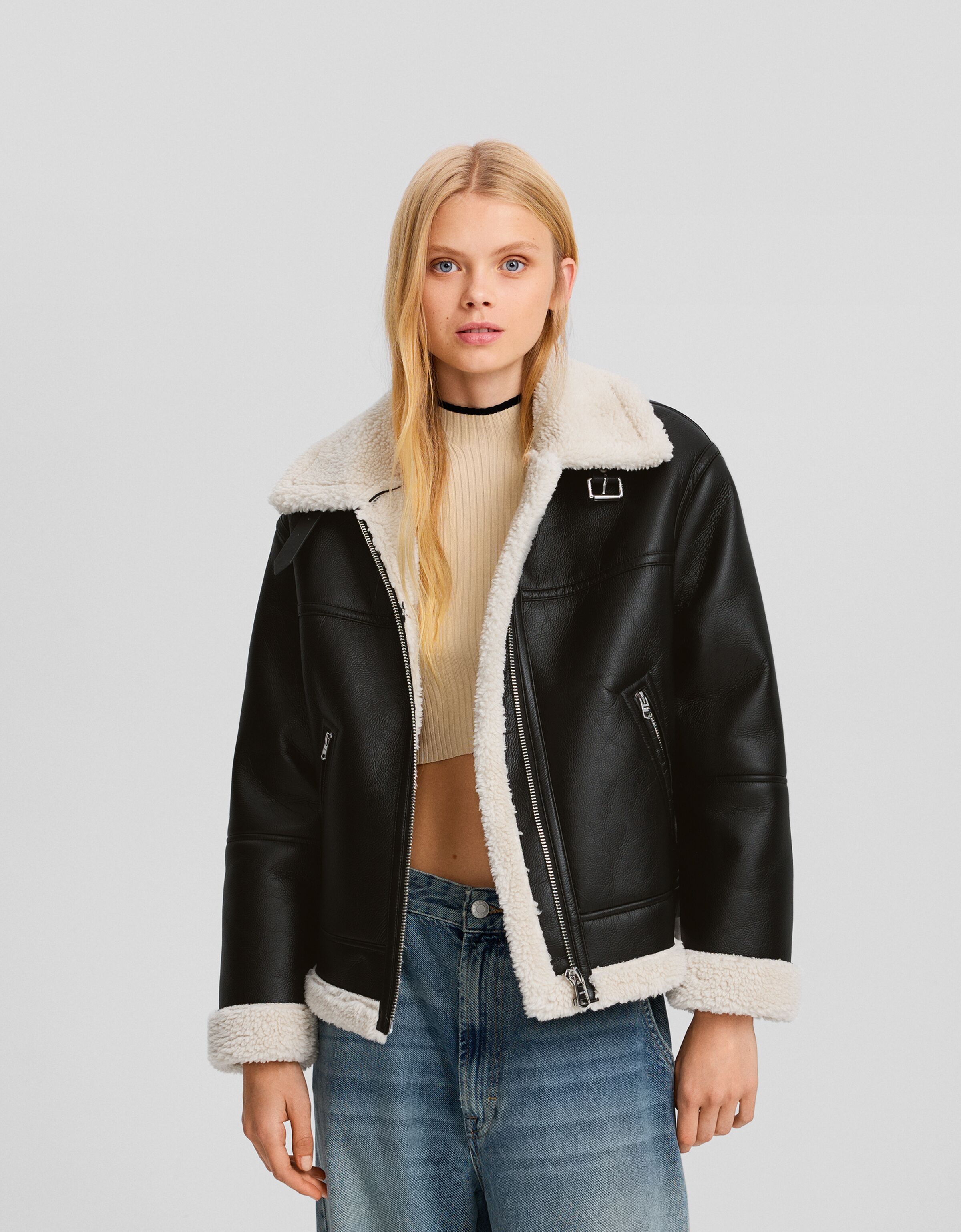 Blouson best sale bershka femme