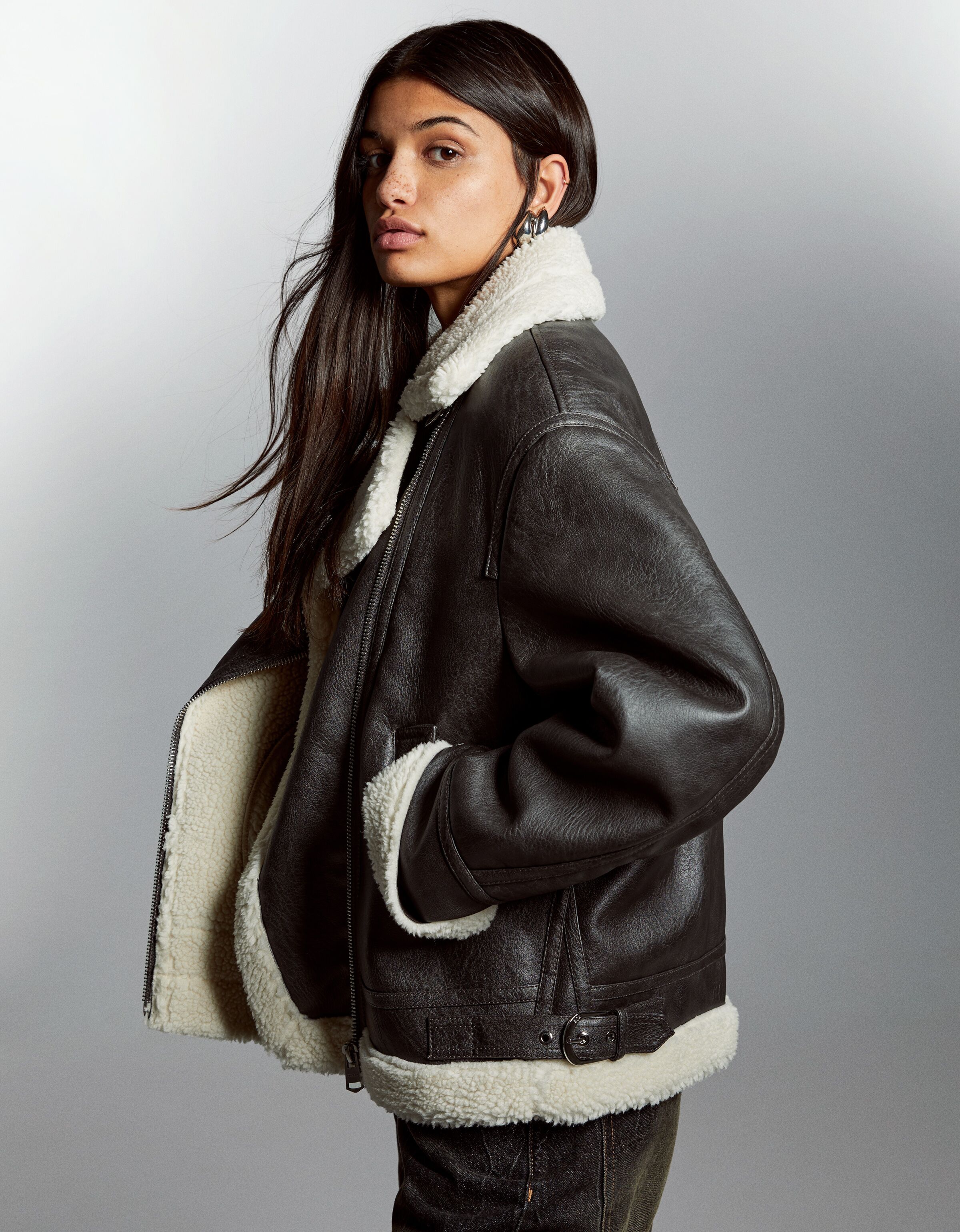 Bershka chamarras de piel mujer deals
