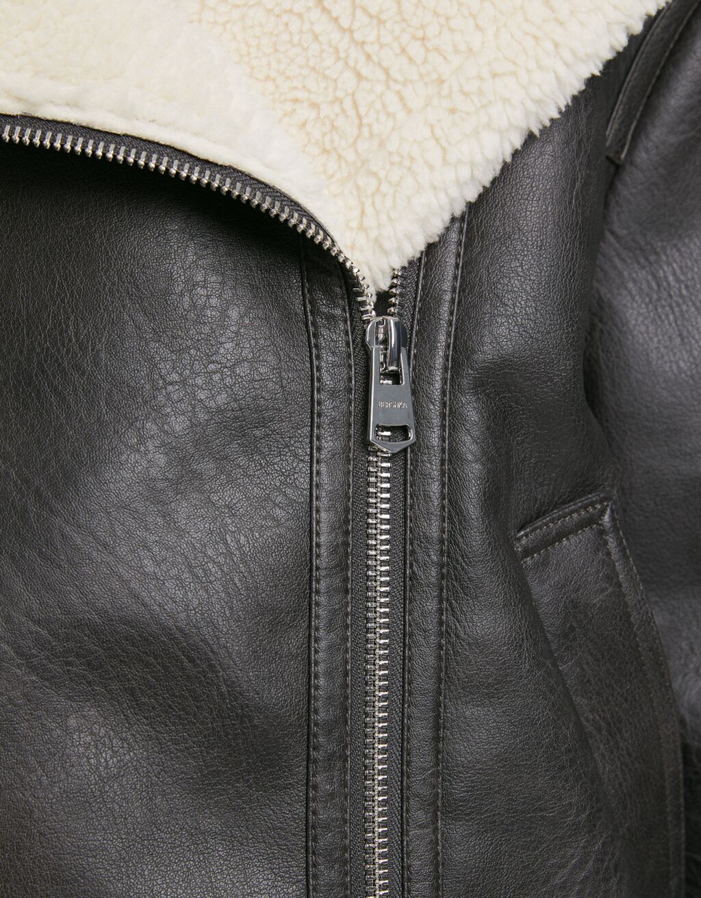 Oversize doublefaced biker jacket Women Bershka