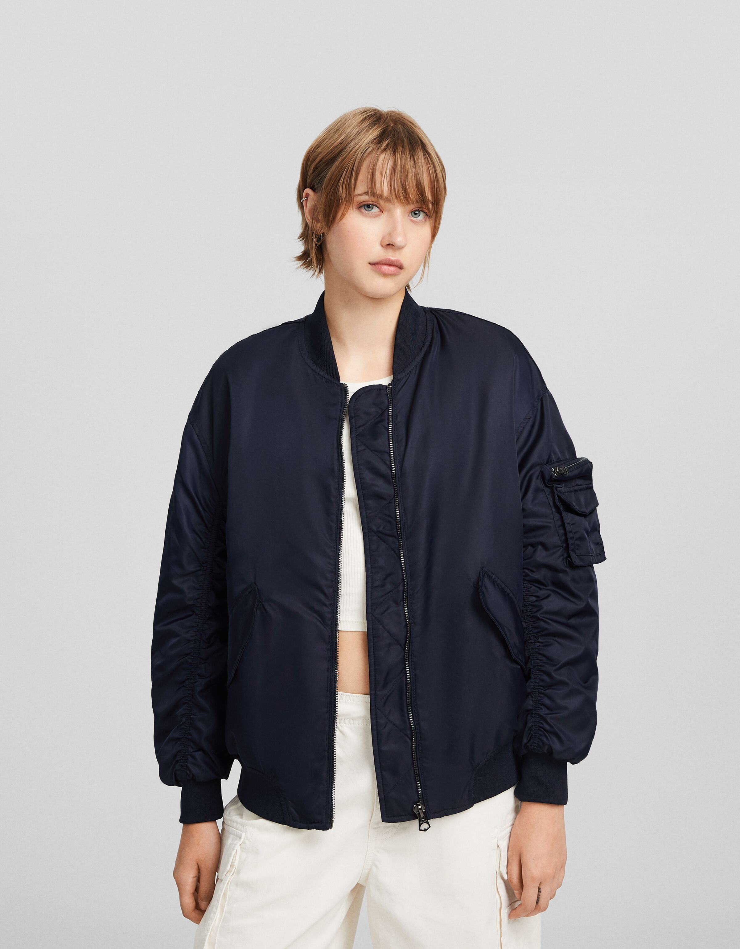 Bershka bomber jacket womens online