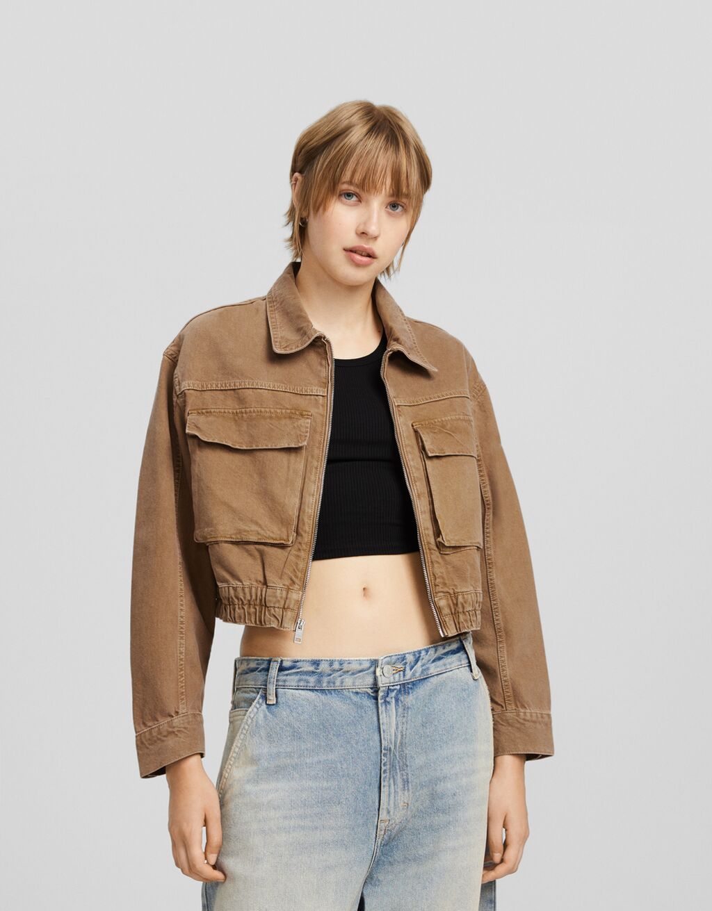 Blouson sales coton femme
