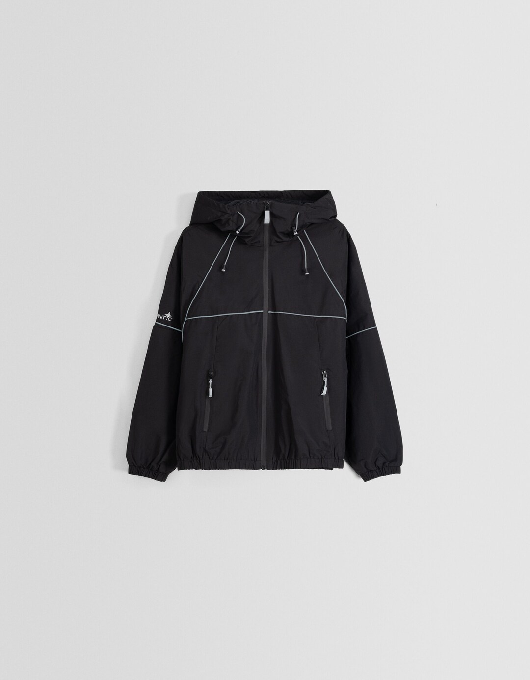 Hoodie jacket with reflective detail