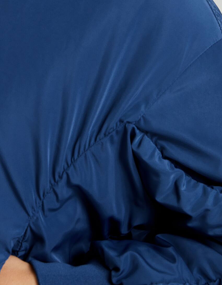 Cropped jacket-Blue-5