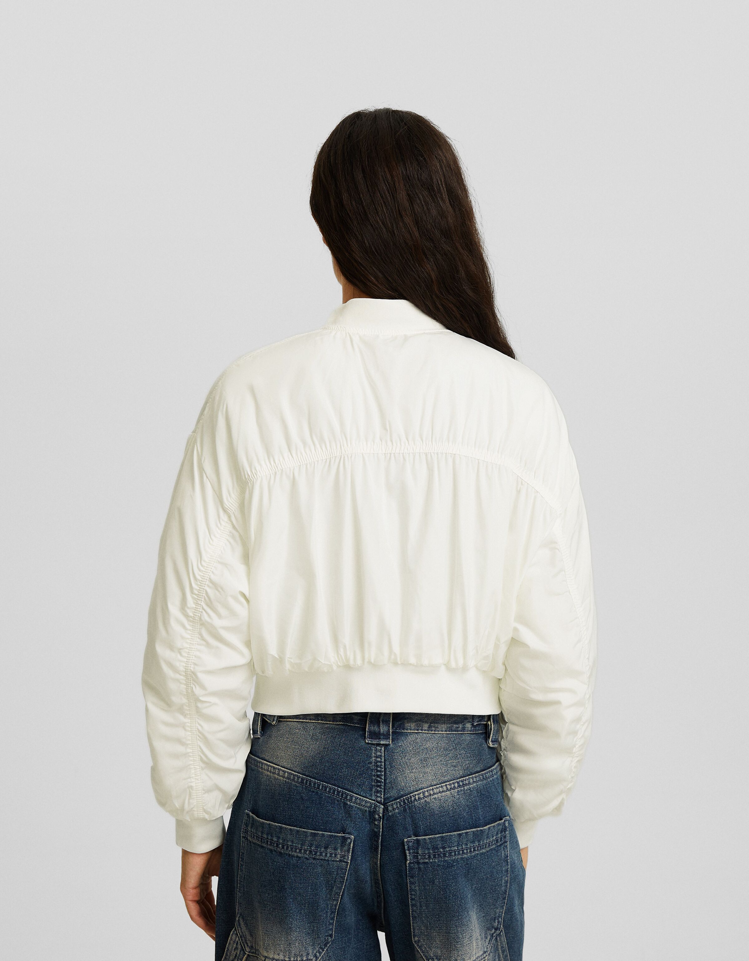 Cropped online jacke bershka