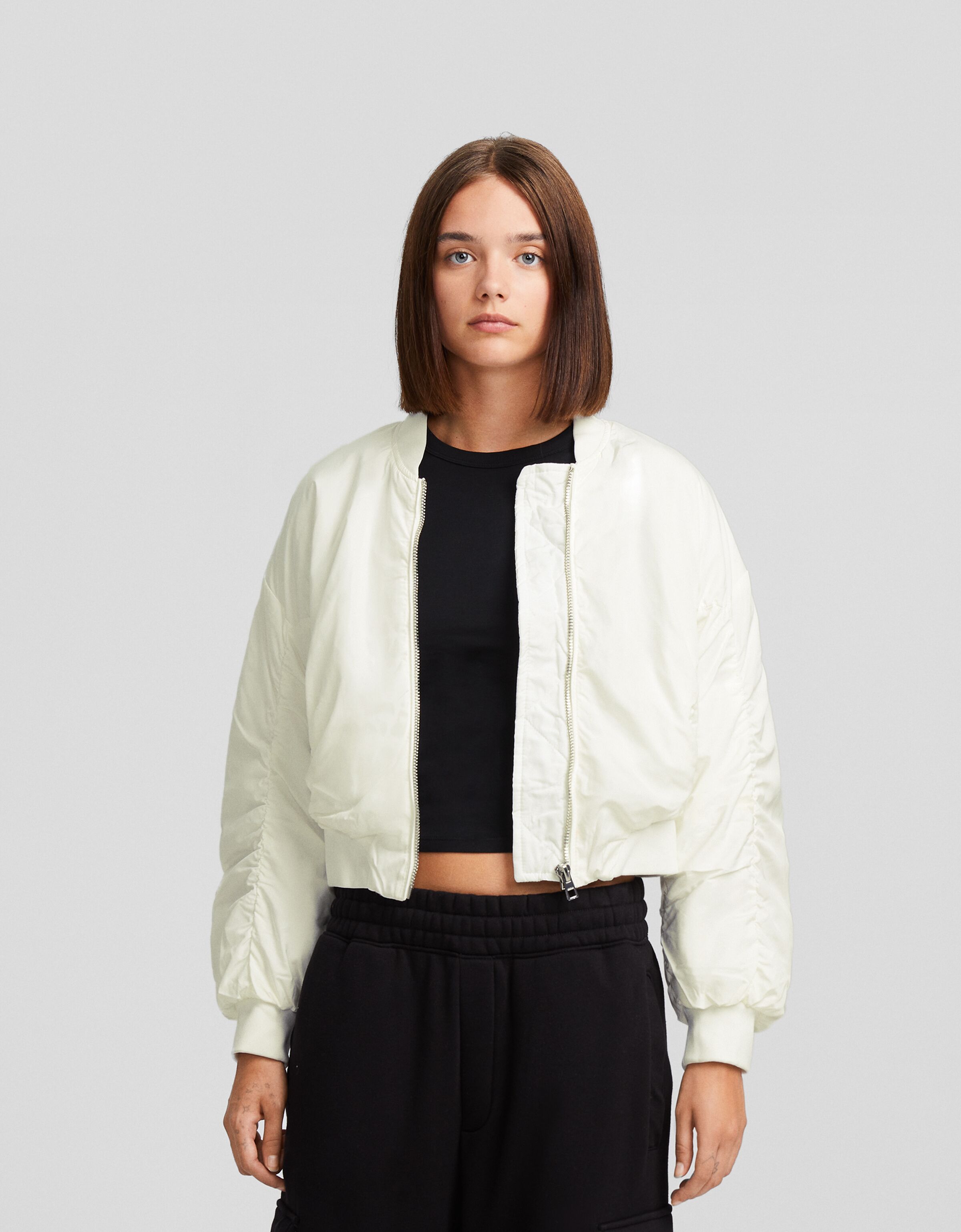 Cropped jacket bershkastyle Women Bershka