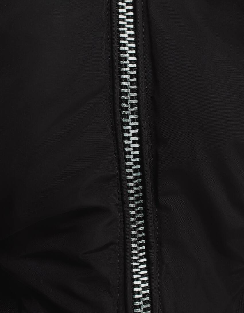 Cropped jacket-Black-5