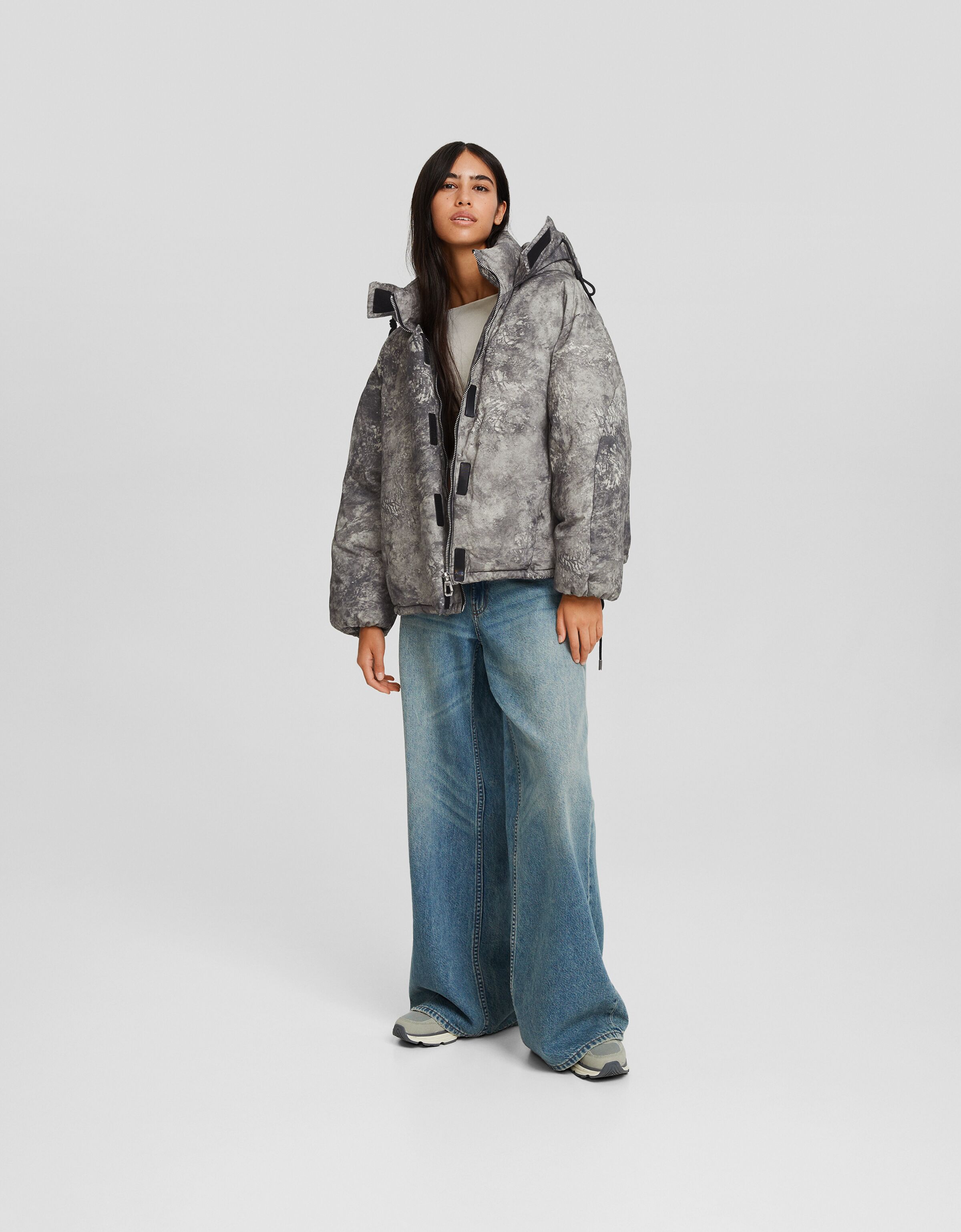 Bershka puffer hotsell jacket women's