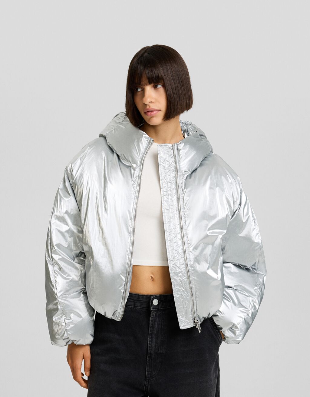 Bershka puffer cheap