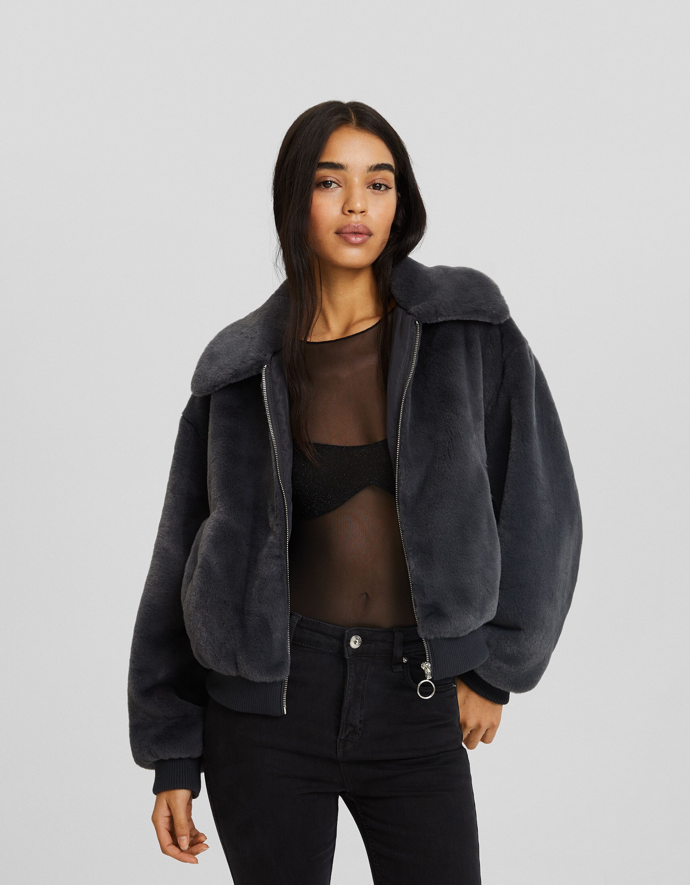 Bershka trucker jacket hot sale
