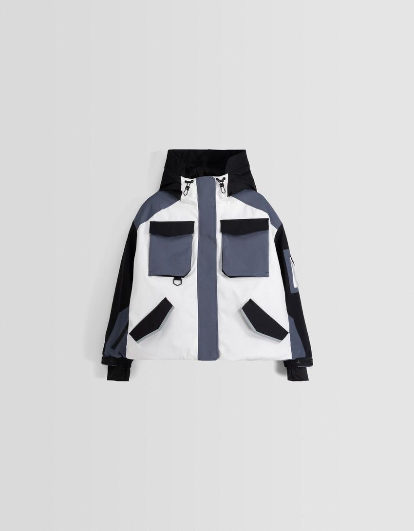 Blusão técnico capuz Ski Collection-Preto-4