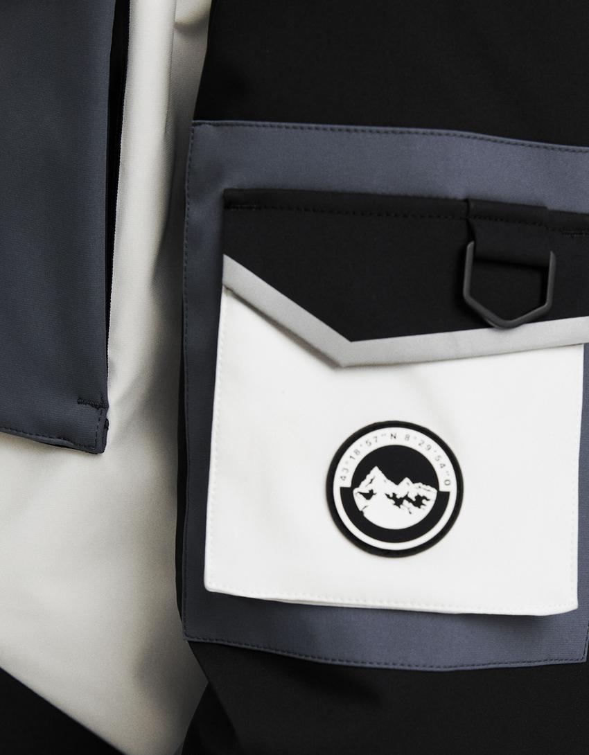 Blusão técnico capuz Ski Collection-Preto-6