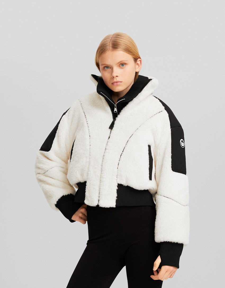 Cazadora borreguillo BSK Teen Bershka