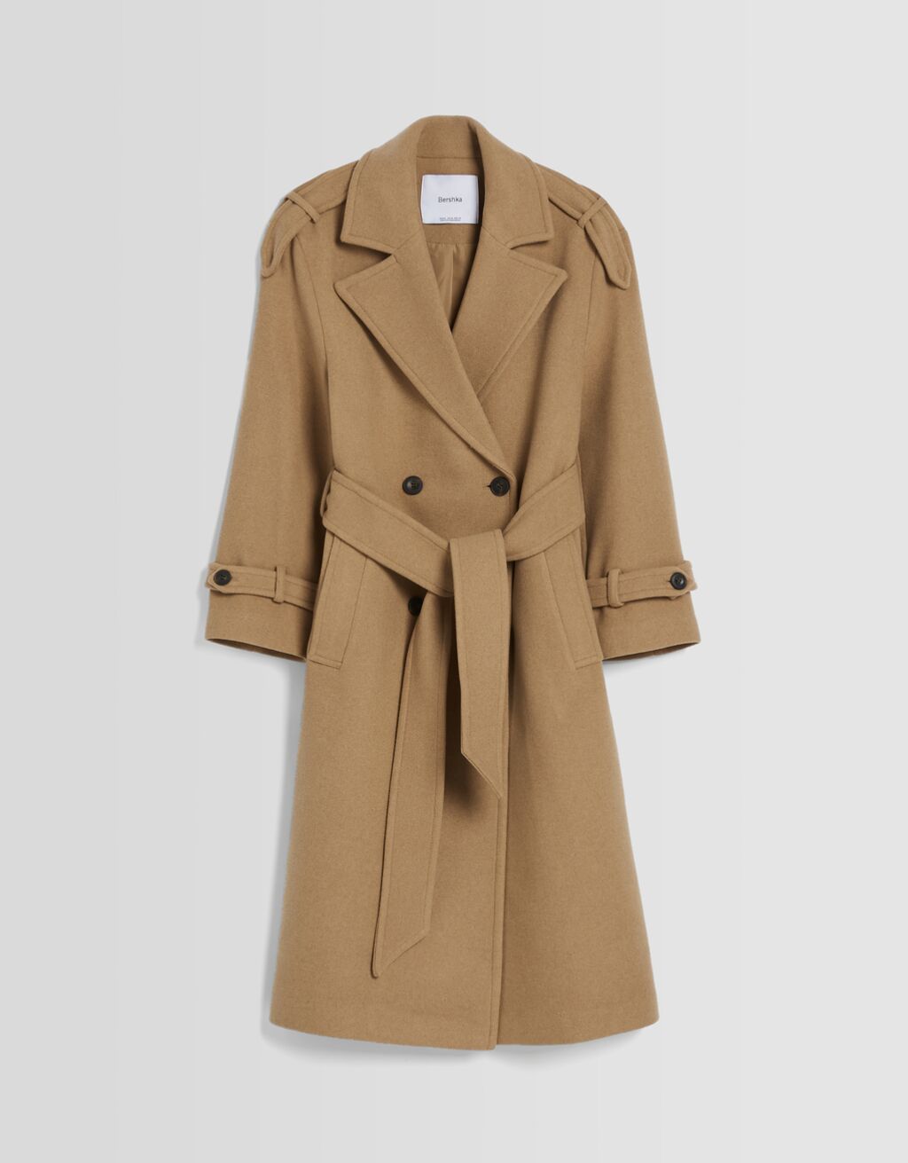 Wool blend trench coat