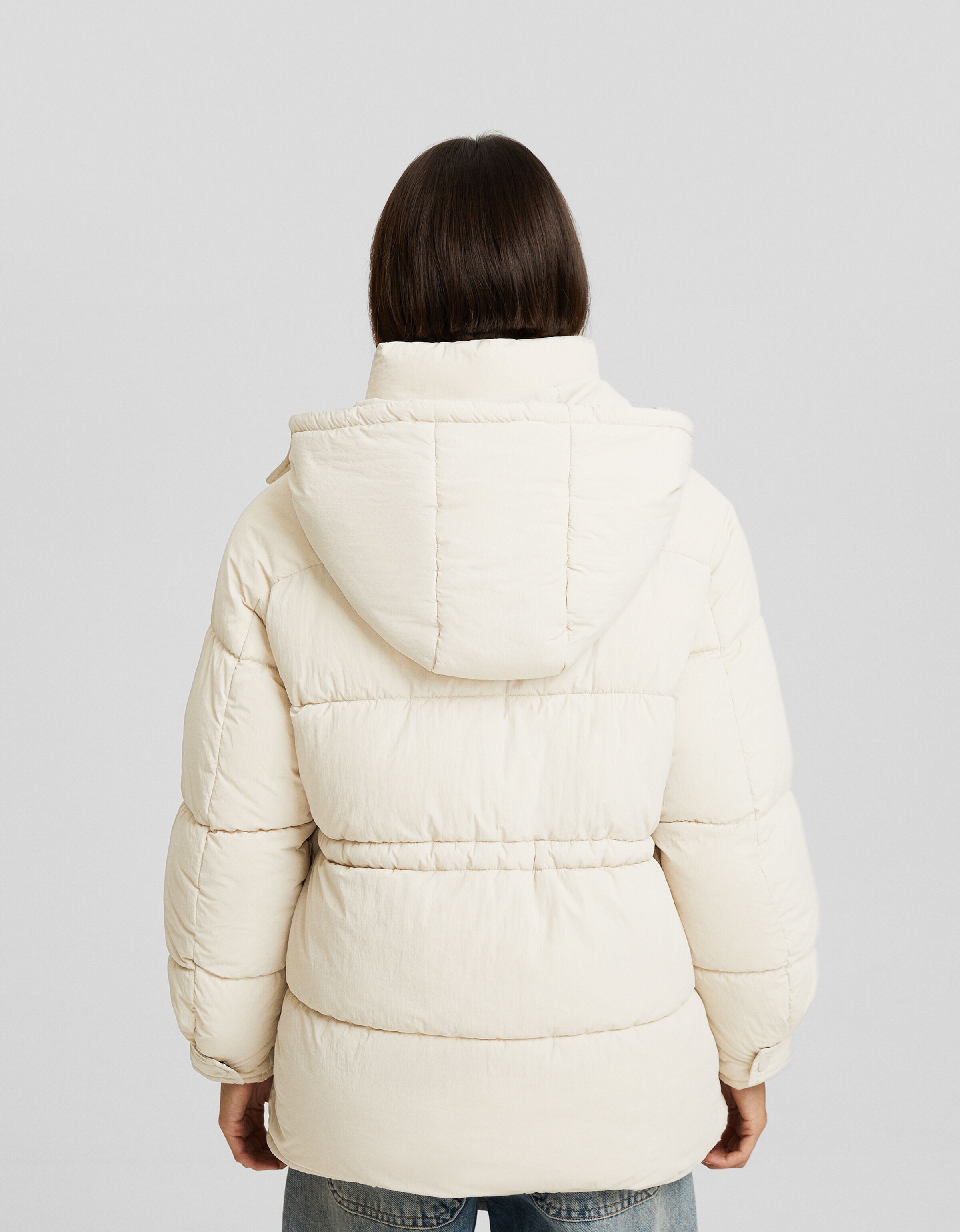 Puffer winter clearance bershka