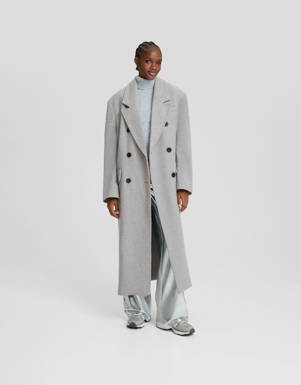 Wool blend top coat sale