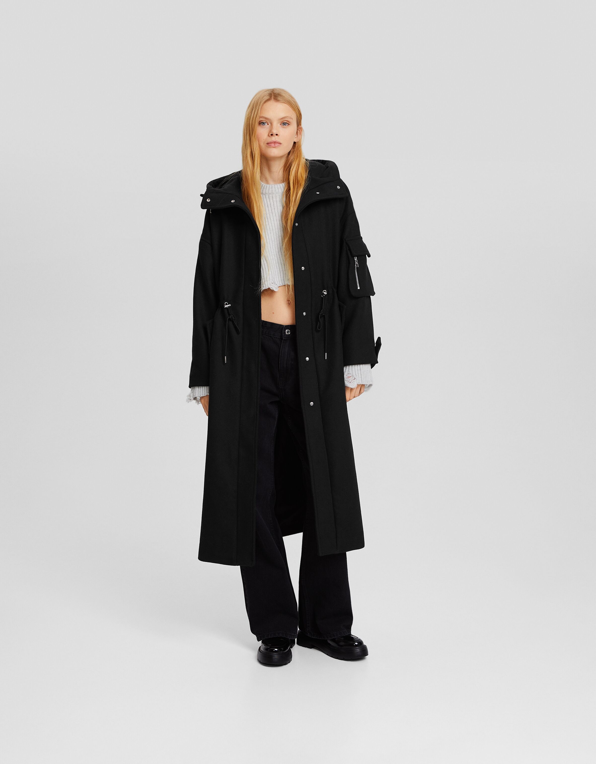 Bershka femme online manteau