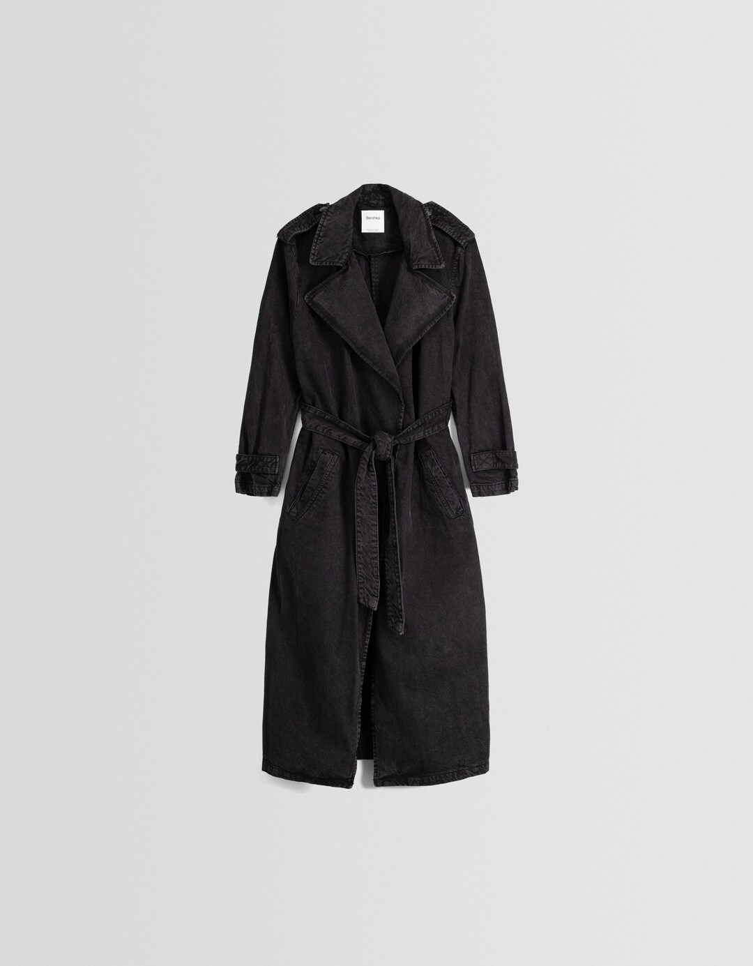 Twill trench coat