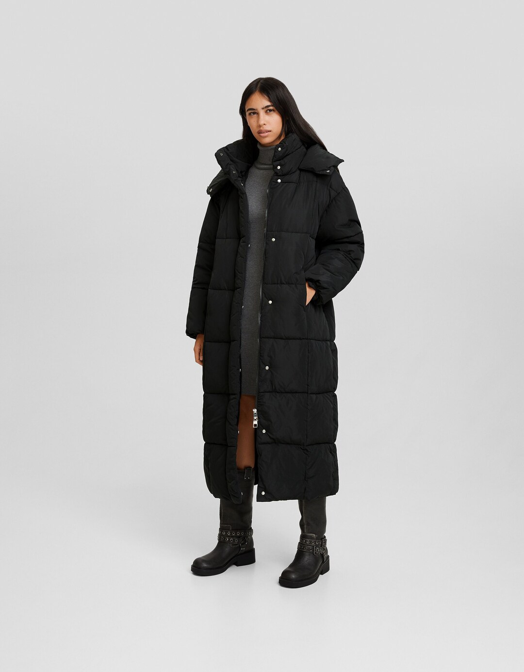 Puffer coat with hood