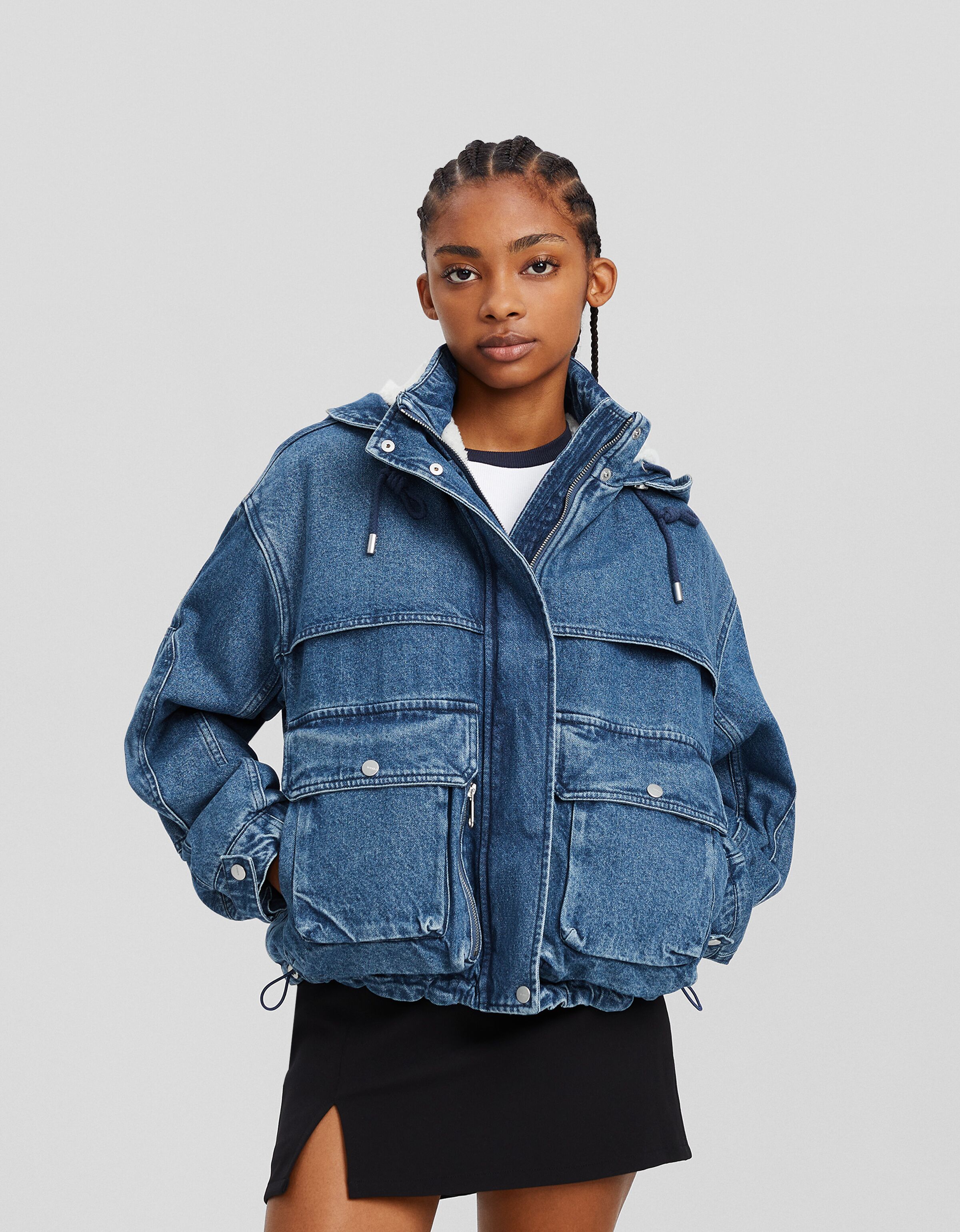 Parka on sale jacket bershka