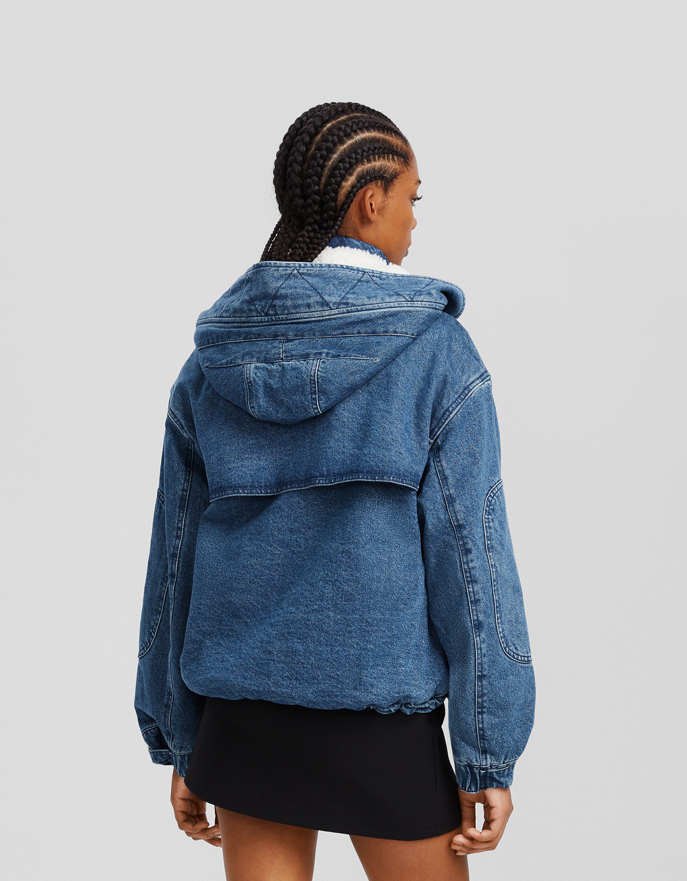 Oversized denim store jacket bershka