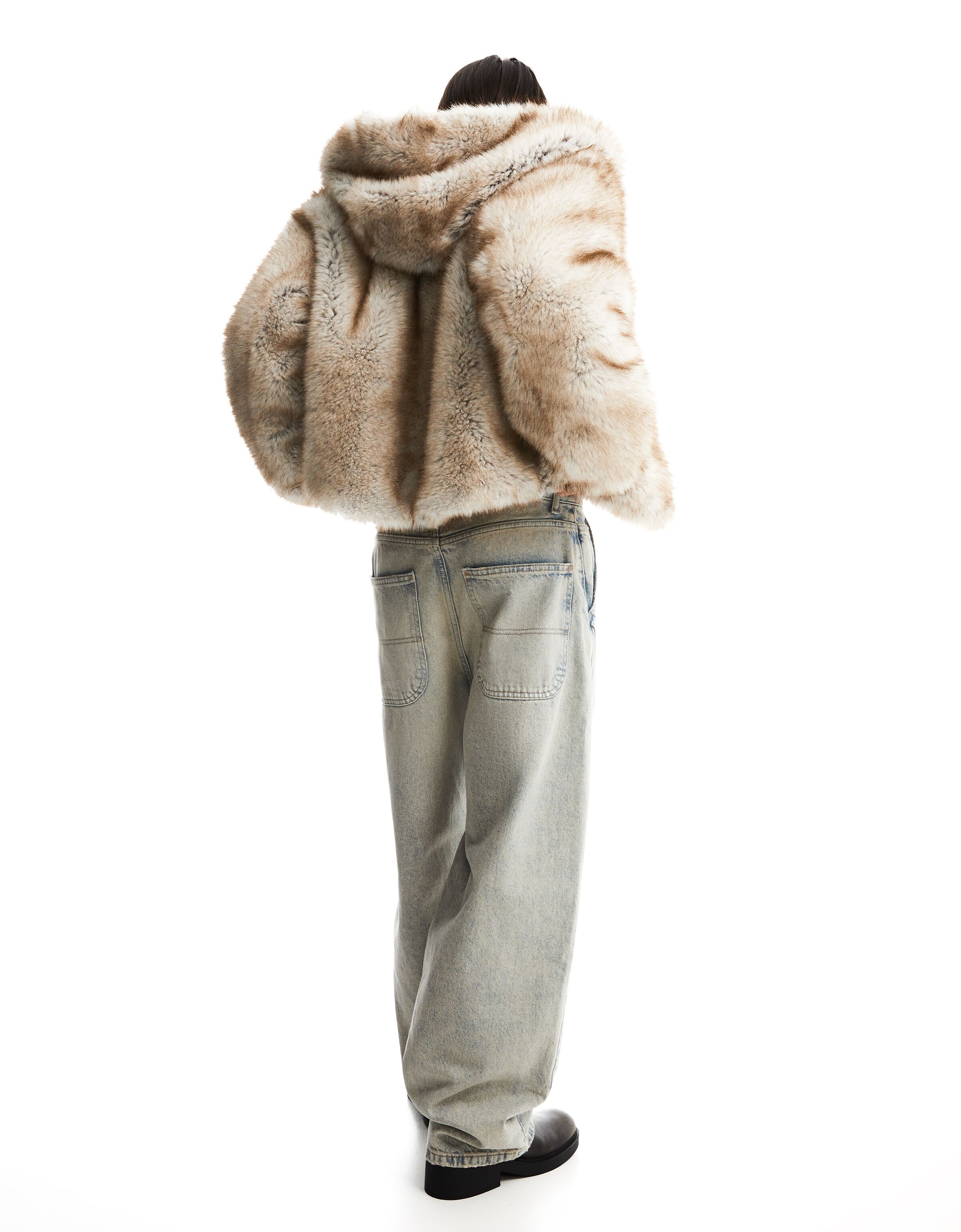Bershka manteau fourrure on sale