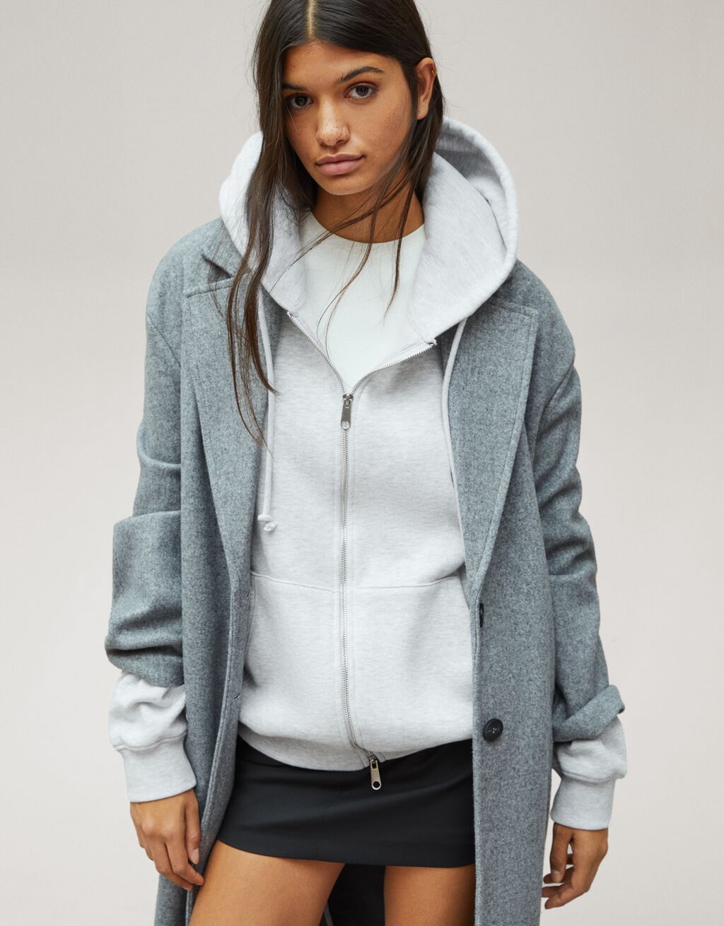 Oversize zipup hoodie Women Bershka