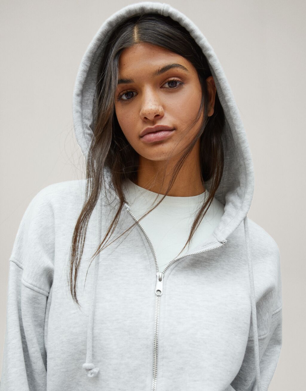 Oversize zipup hoodie Women Bershka