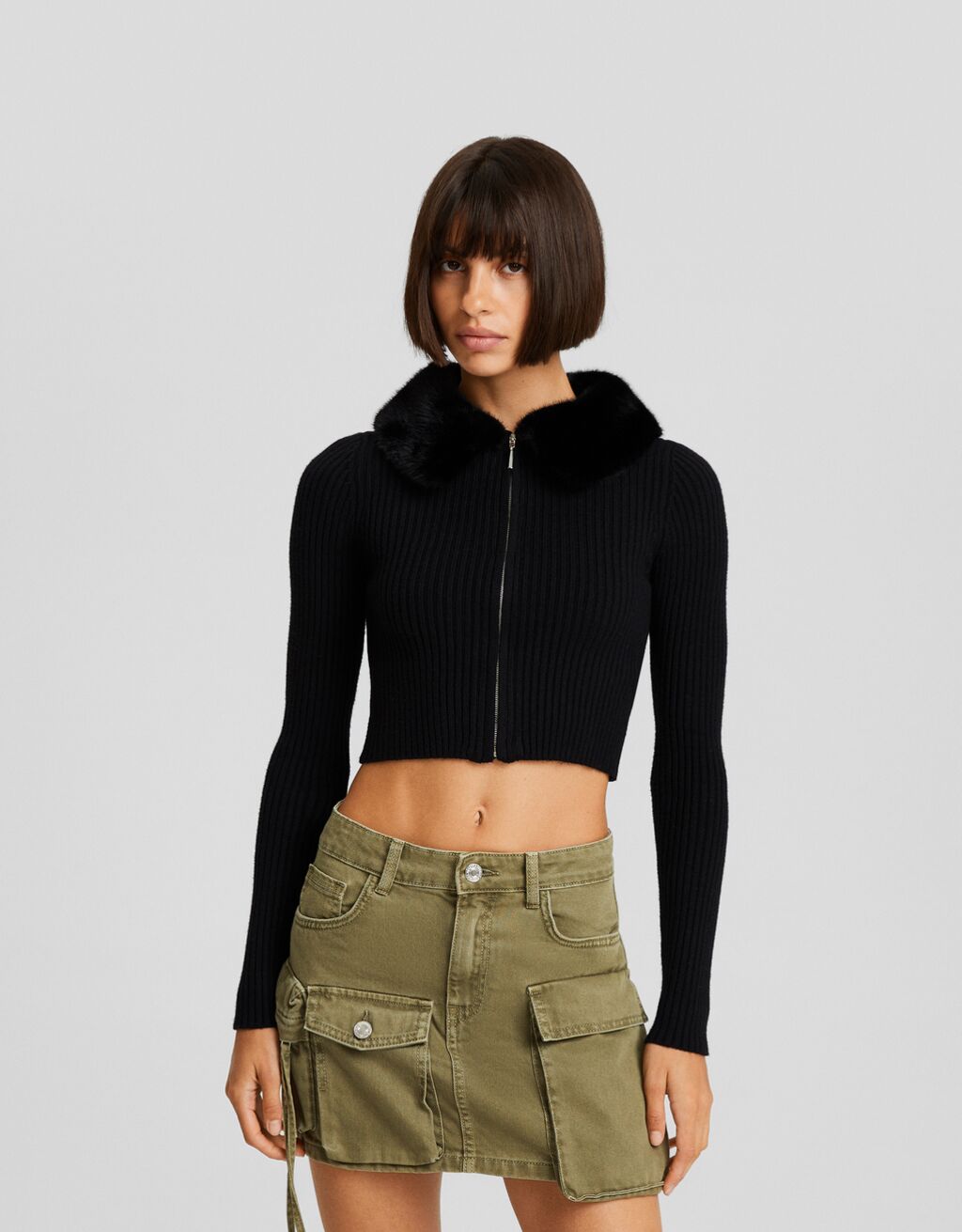 Fourrure sans manche best sale bershka