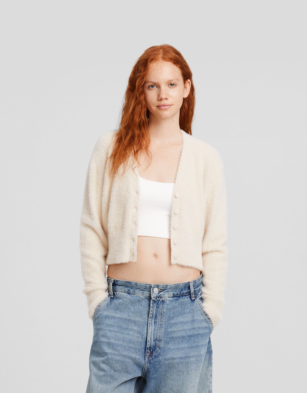 Bershka cardigan long discount