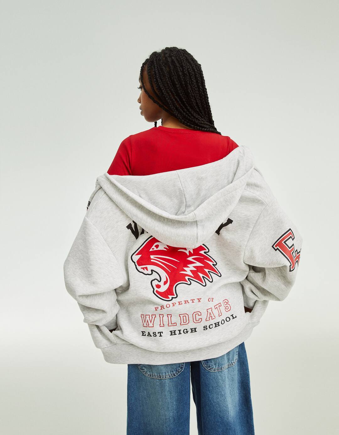 Printed High School Musical zip-up hoodie