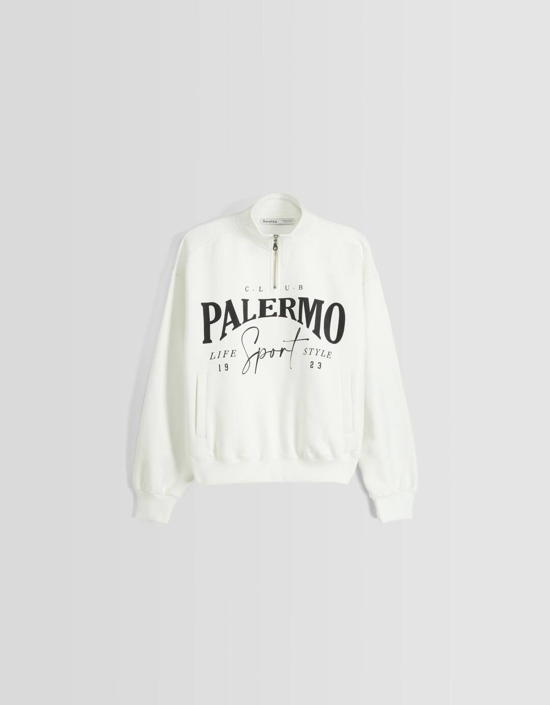 Sudadera cremallera print