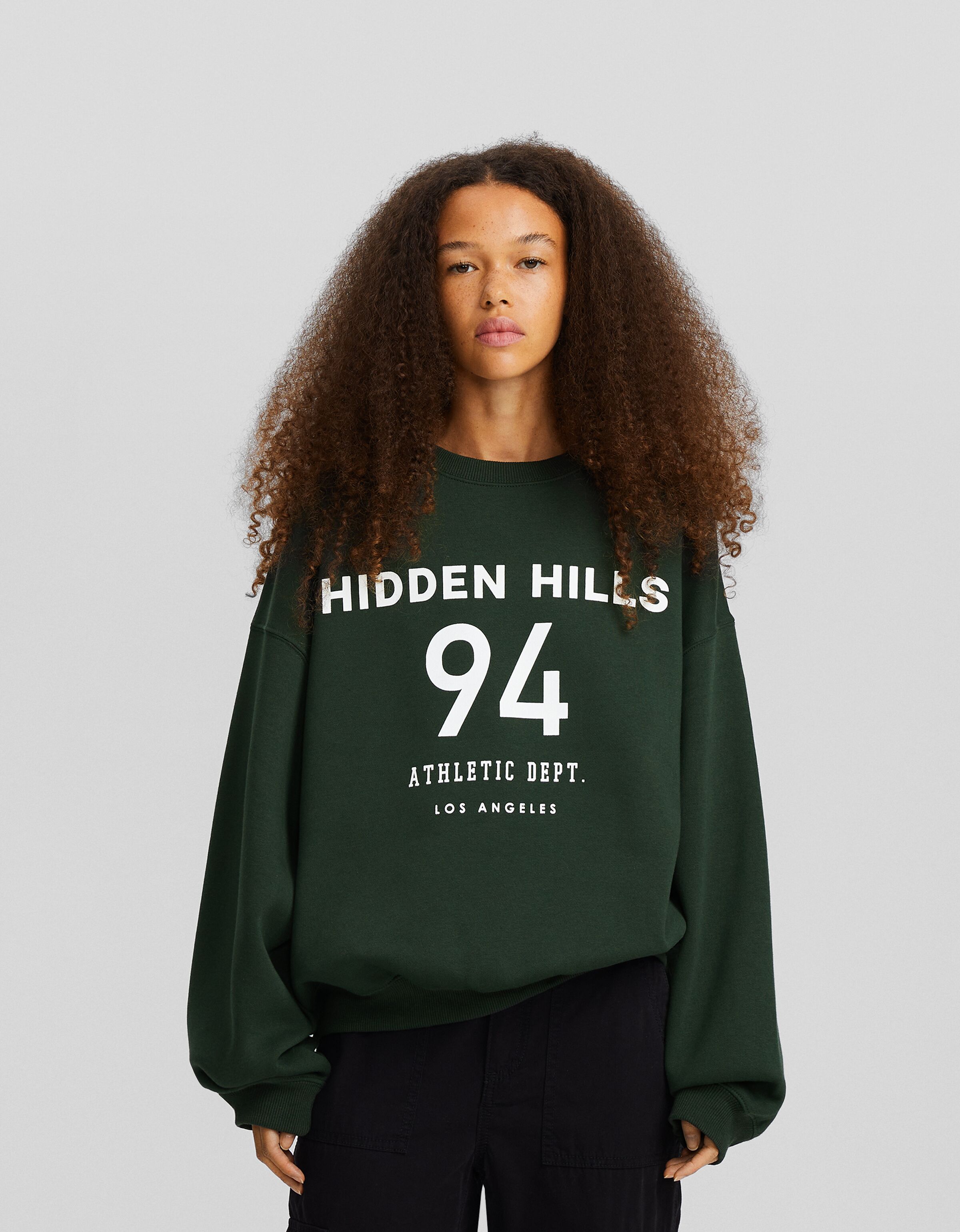 Oversized on sale athletic sweatshirt