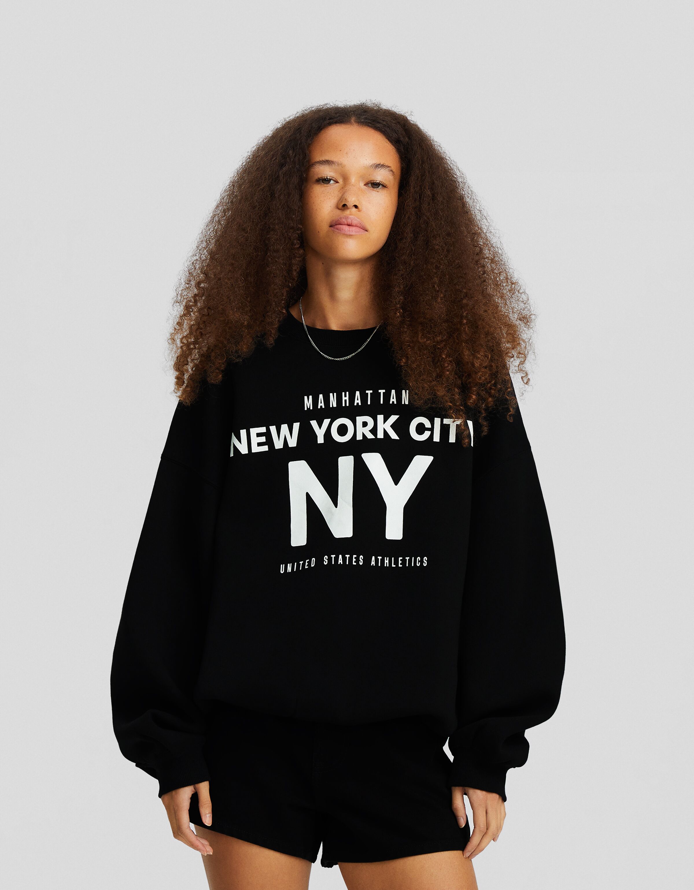 Bershka oversize sweatshirt deals