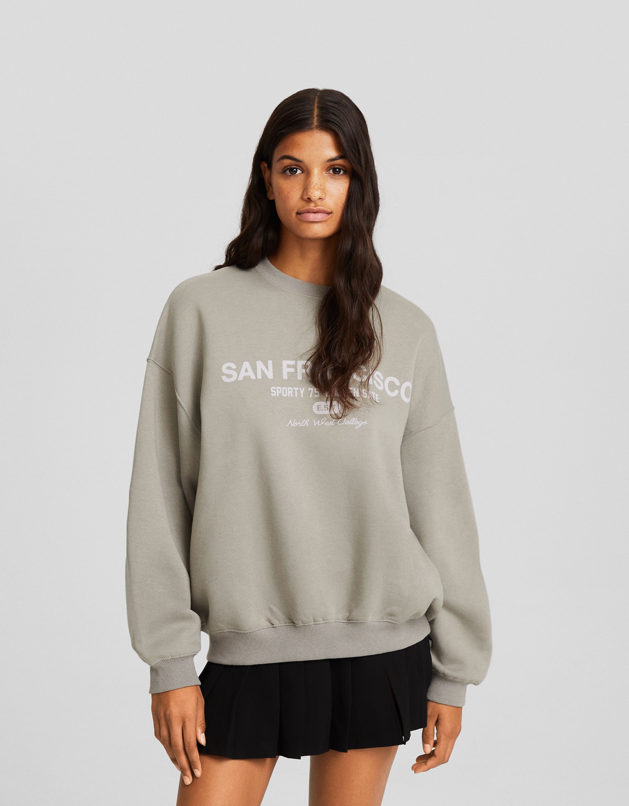 Bershka oversize sales sweatshirt