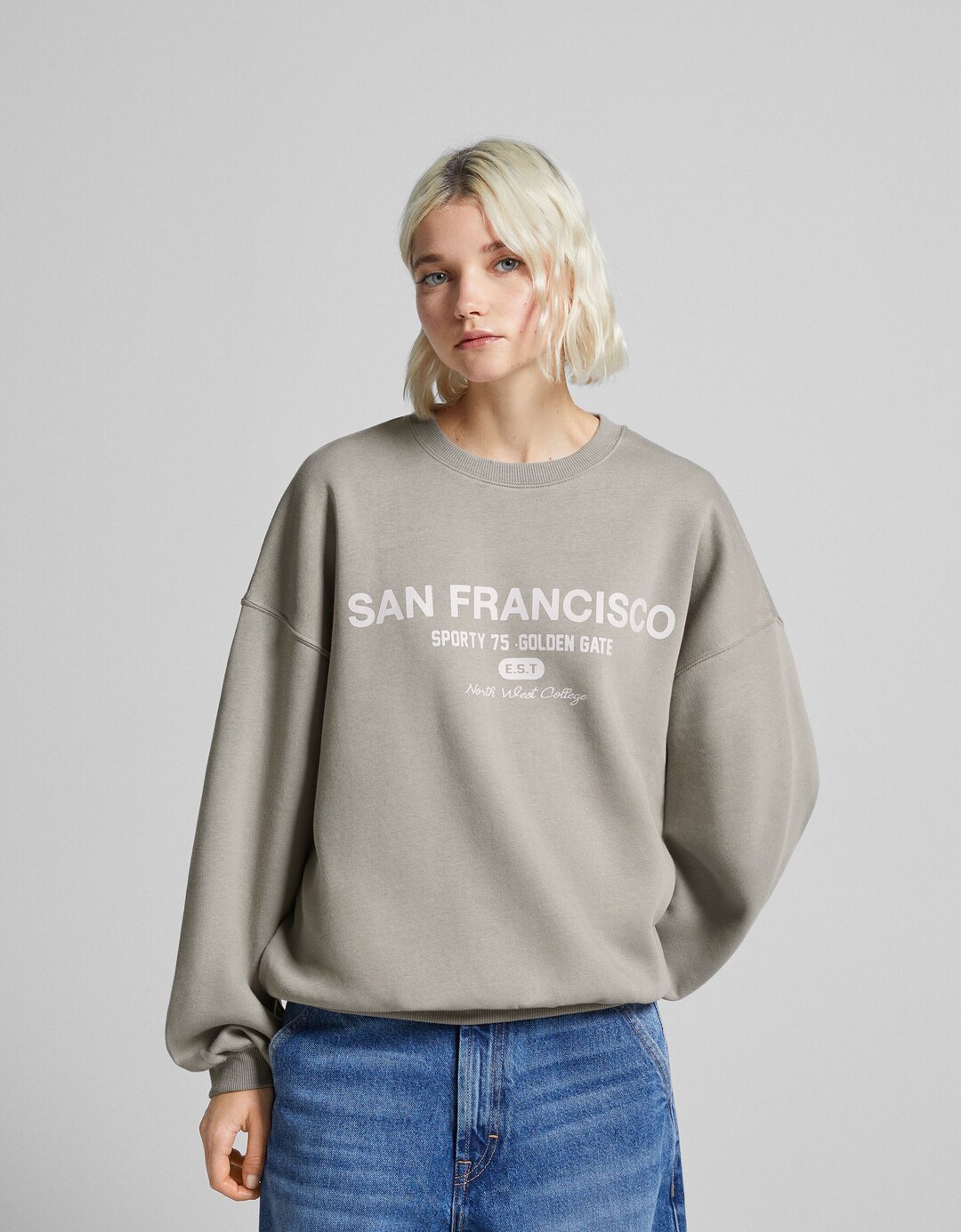 Bedrucktes Oversize-Sweatshirt
