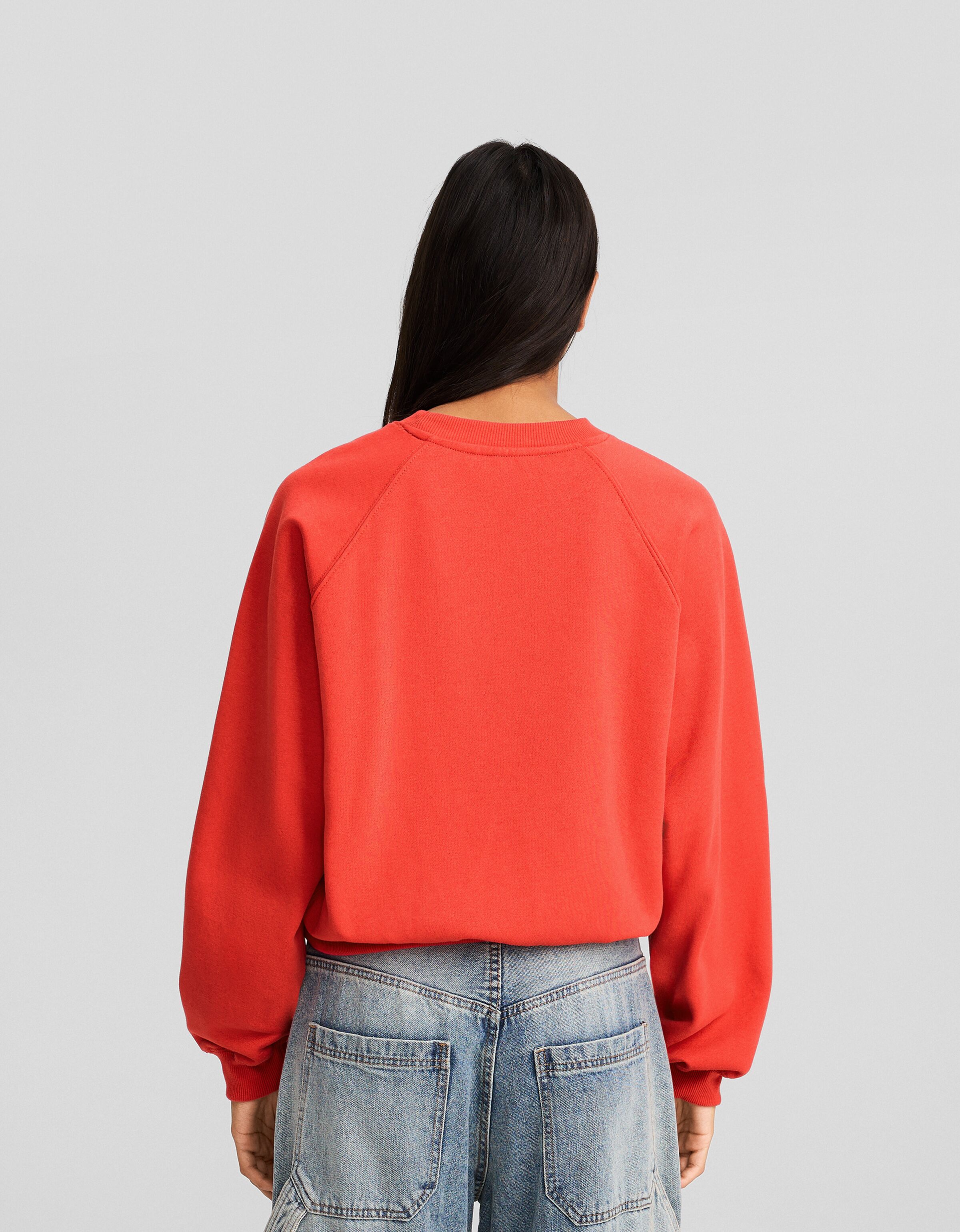 Sweat orange online bershka