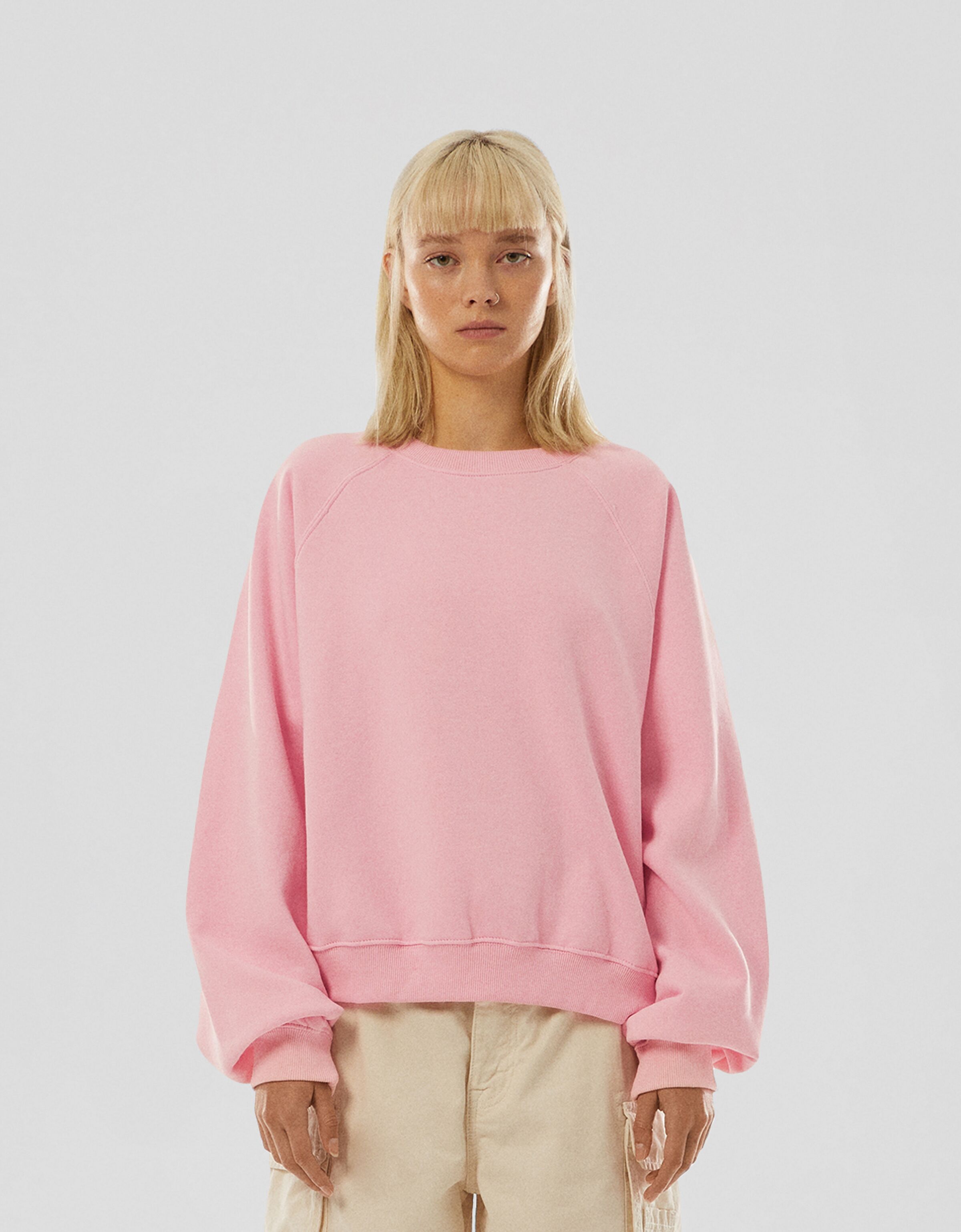Felpa con manica raglan Felpe e maglie BSK Teen Bershka