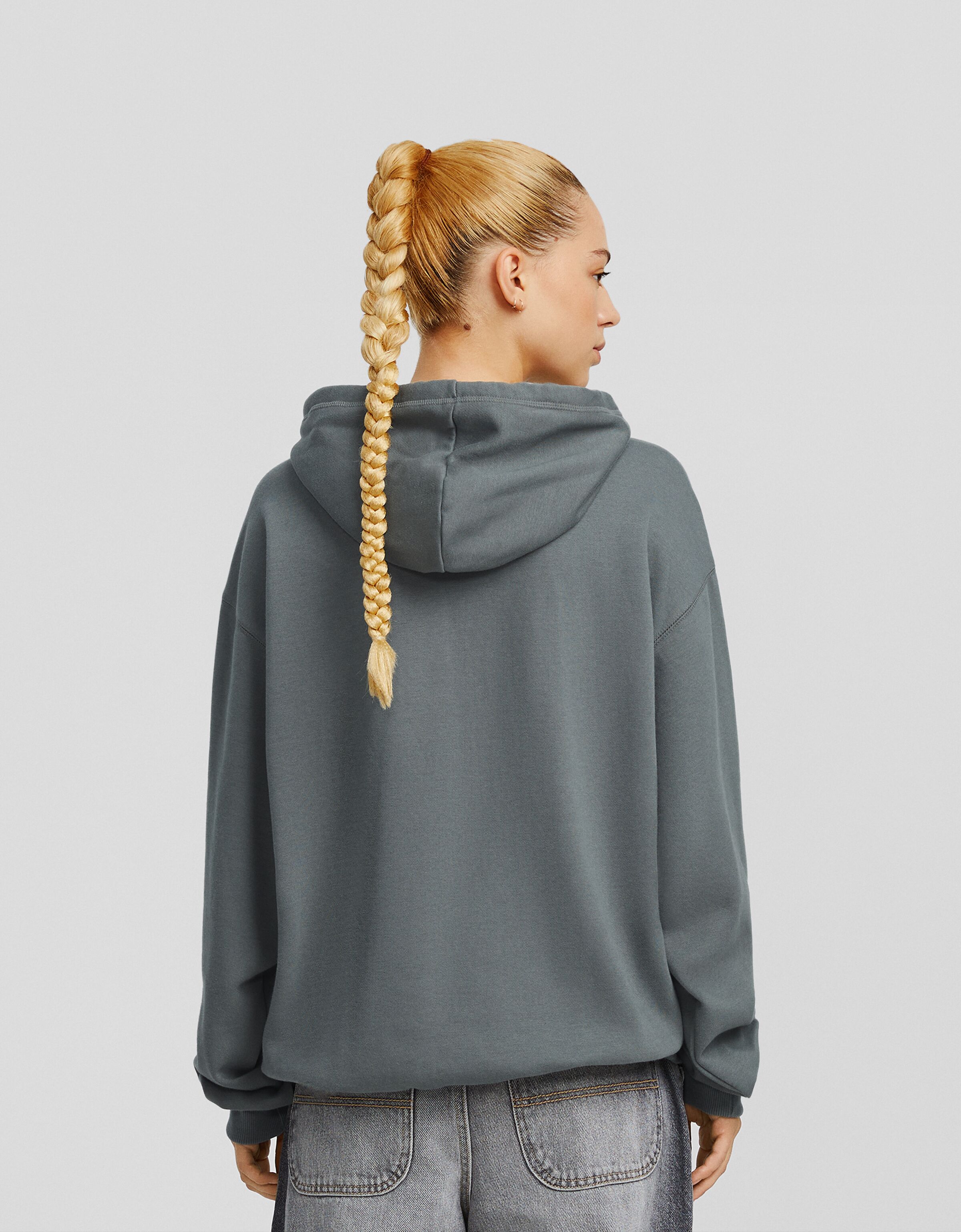 Oversized hoodie sales with belt