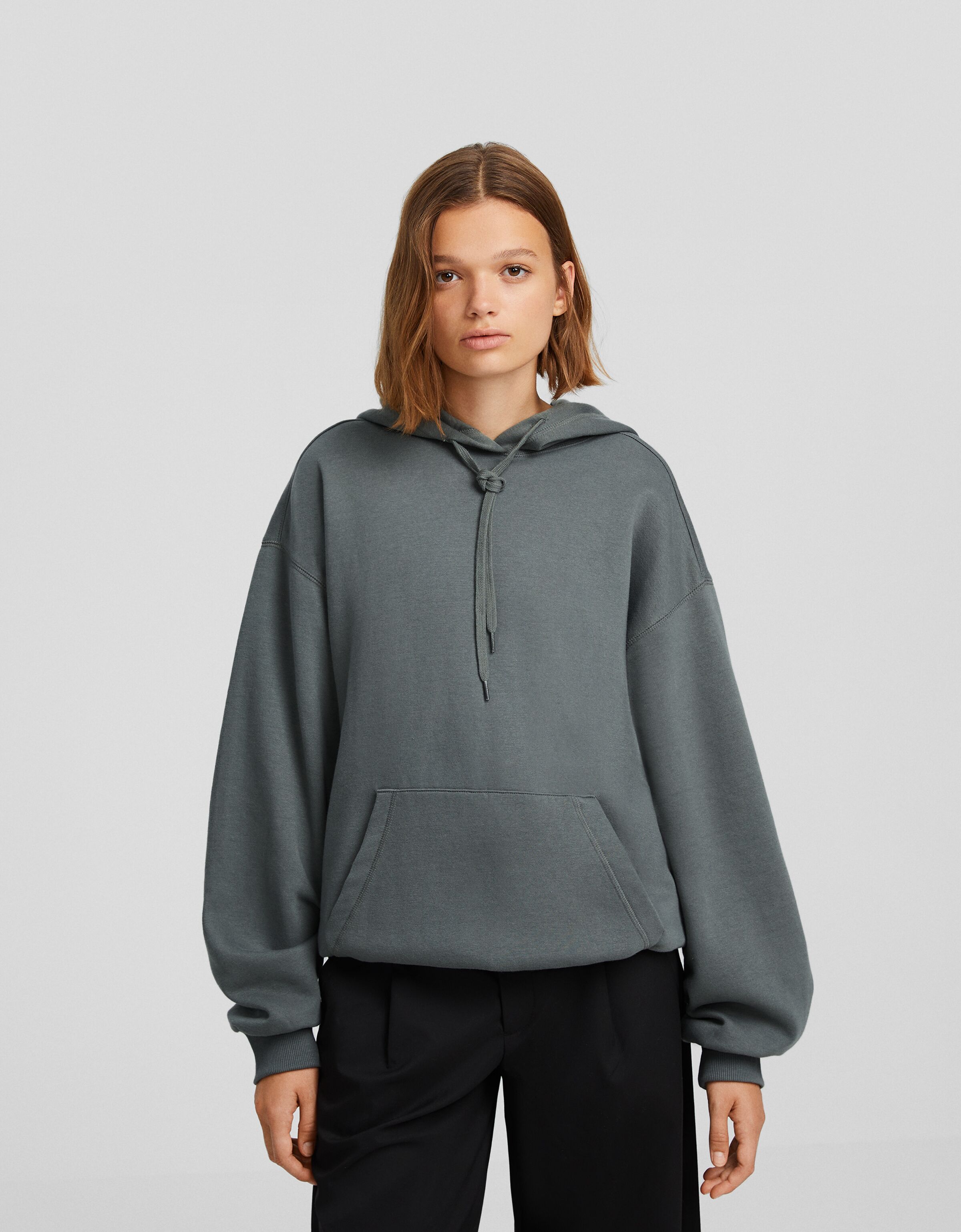 Oversized hoodie bershka new arrivals