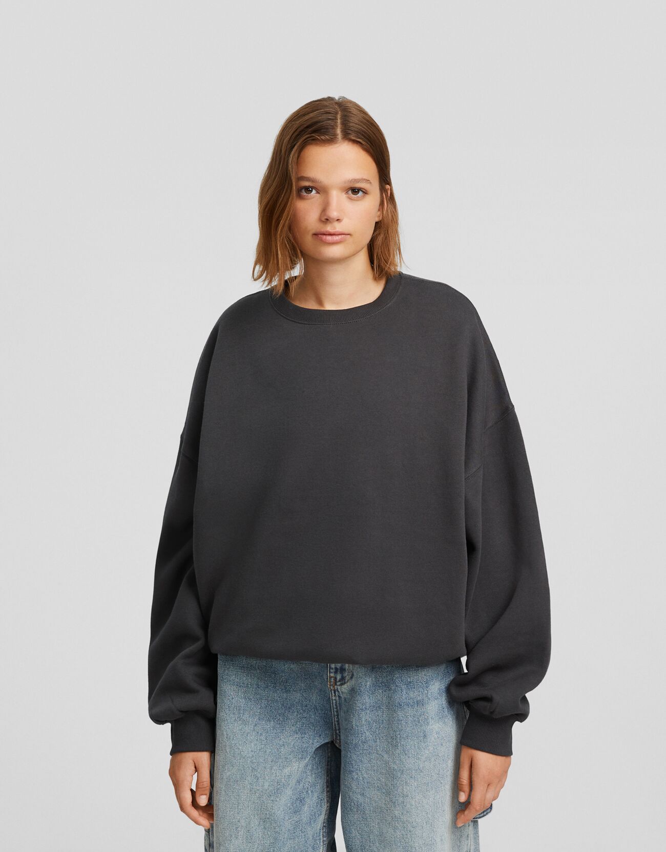 Oversized crew neck hotsell