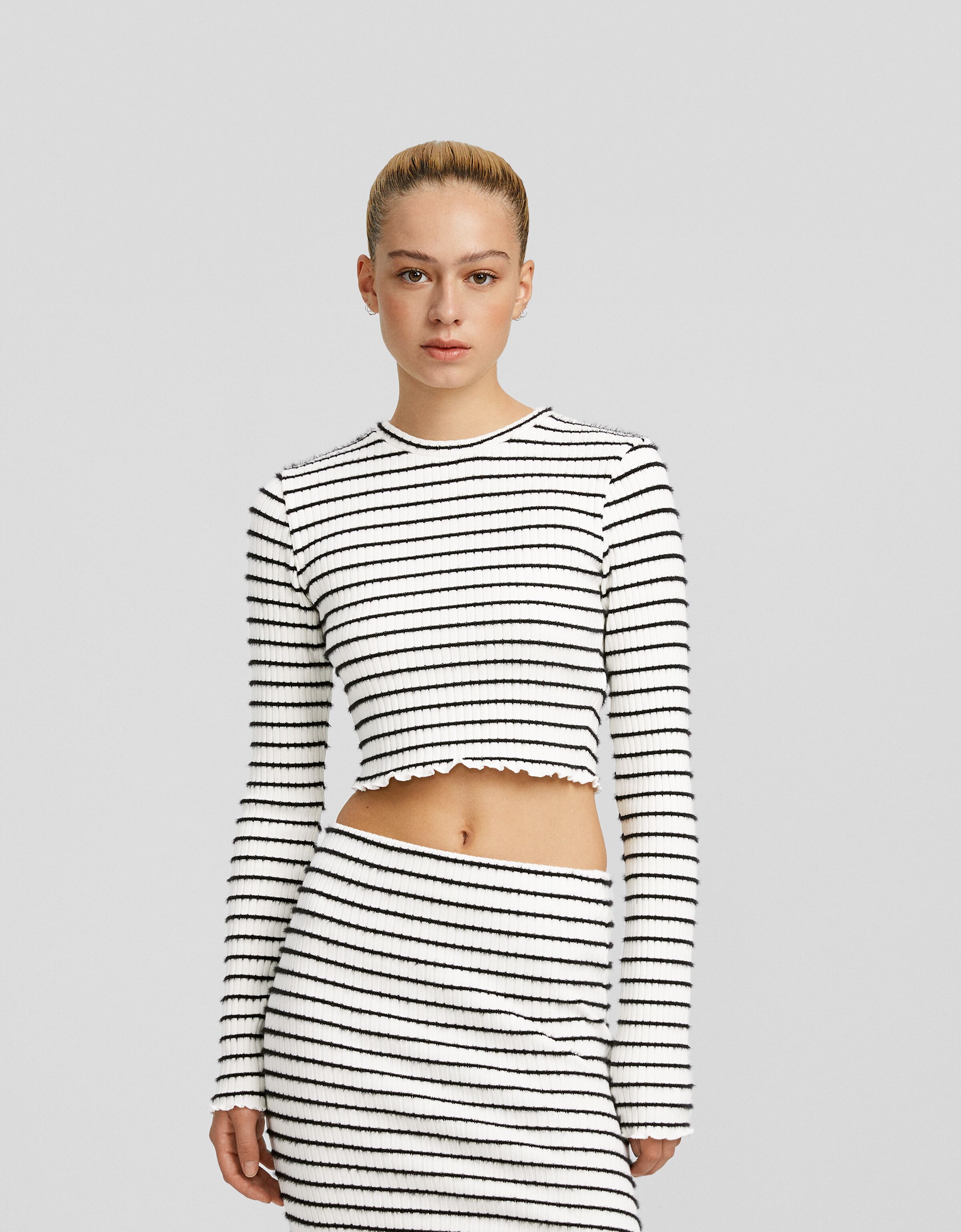 Bershka sale striped sweater