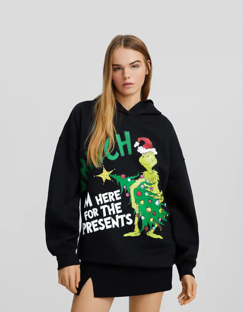The Grinch print hoodie - Sweatshirts and hoodies - BSK Teen