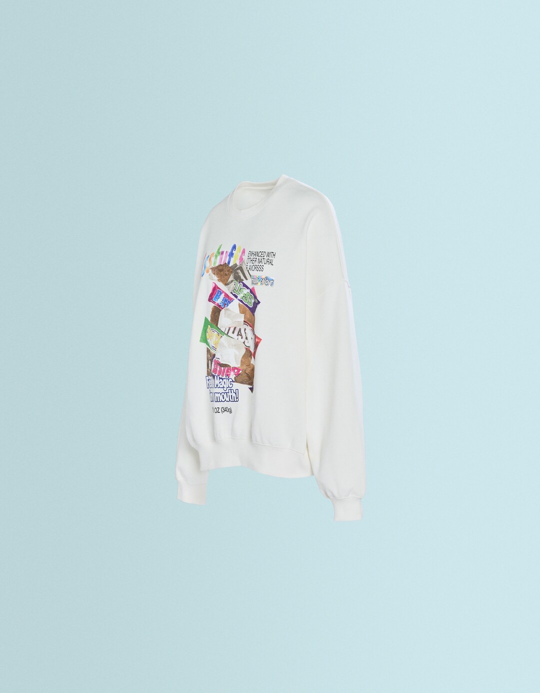 SSSTUFFF X BERSHKA sweater met gloss effect en print