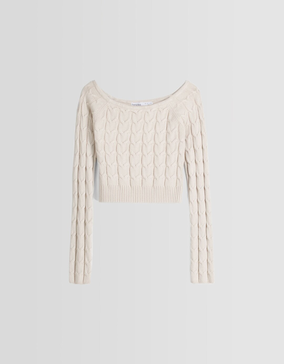 Jersey bardot punto trenzas